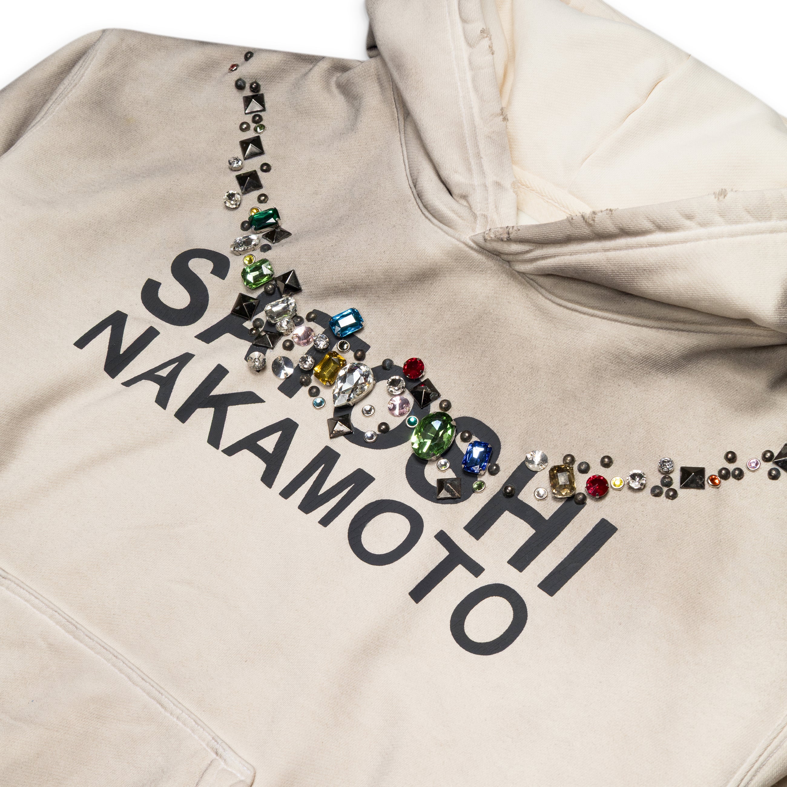 Satoshi Nakamoto Necklace Hoodie White