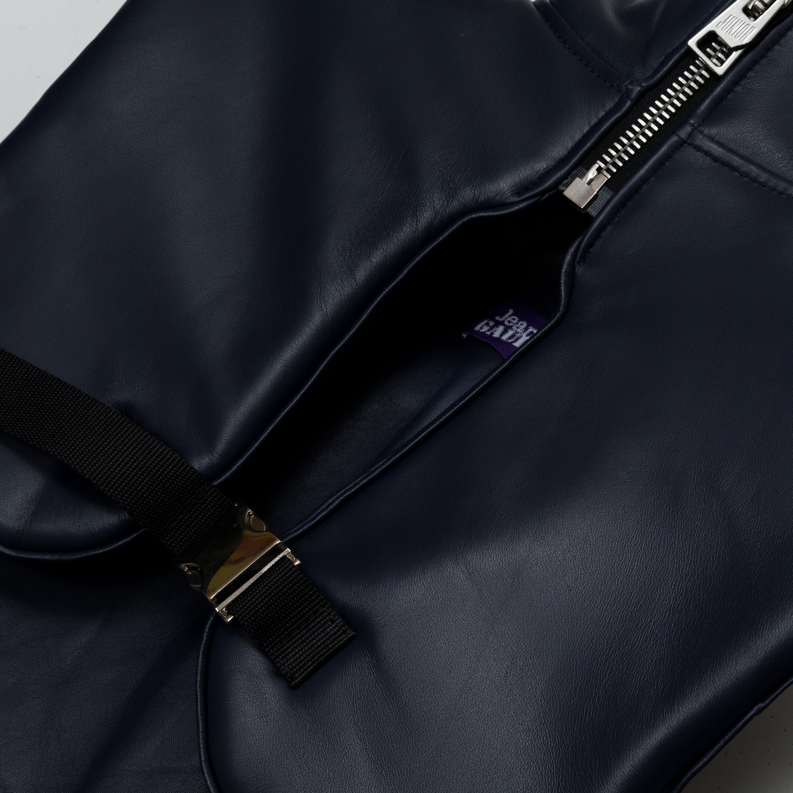 Jean Paul Gaultier Backpack Leather Vest Blue