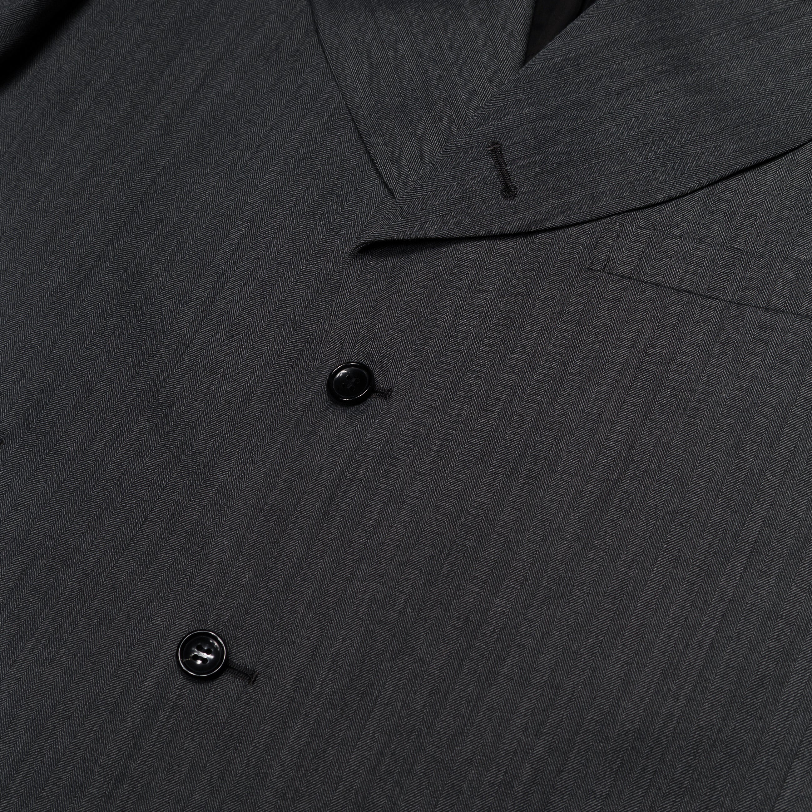 Comme Des Garcons Homme Plus Cropped Single Breasted Blazer Grey