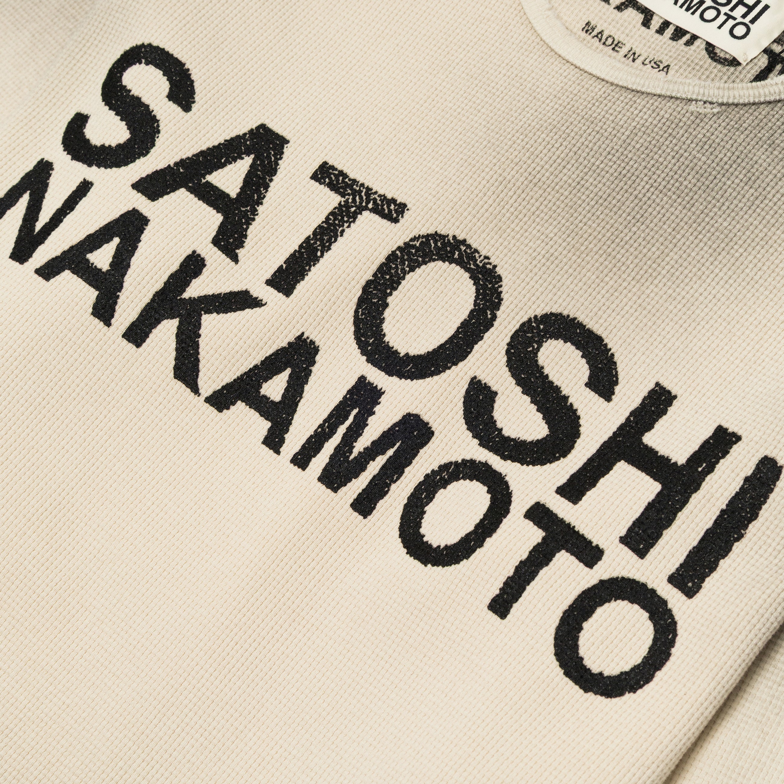 Satoshi Nakamoto Logo Thermal W/ Studs White