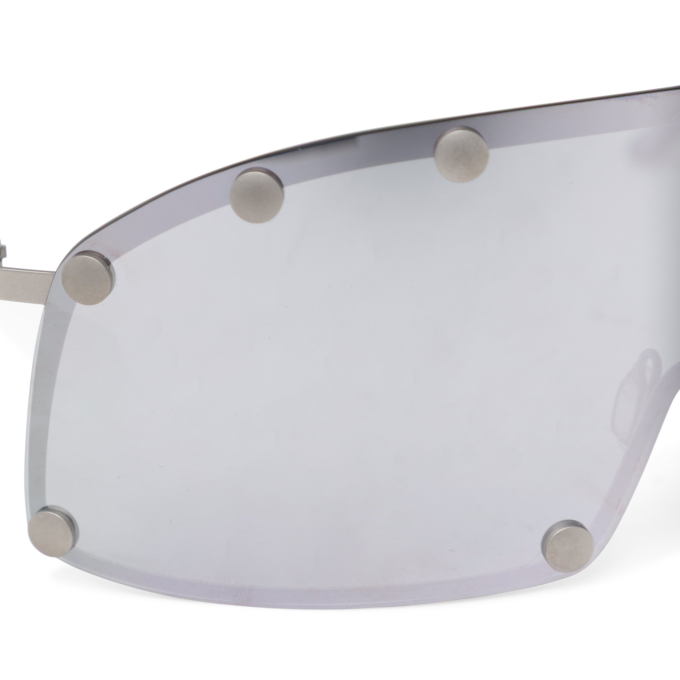 Rick Owens DRKSHDW Silver Shielding Sunglasses