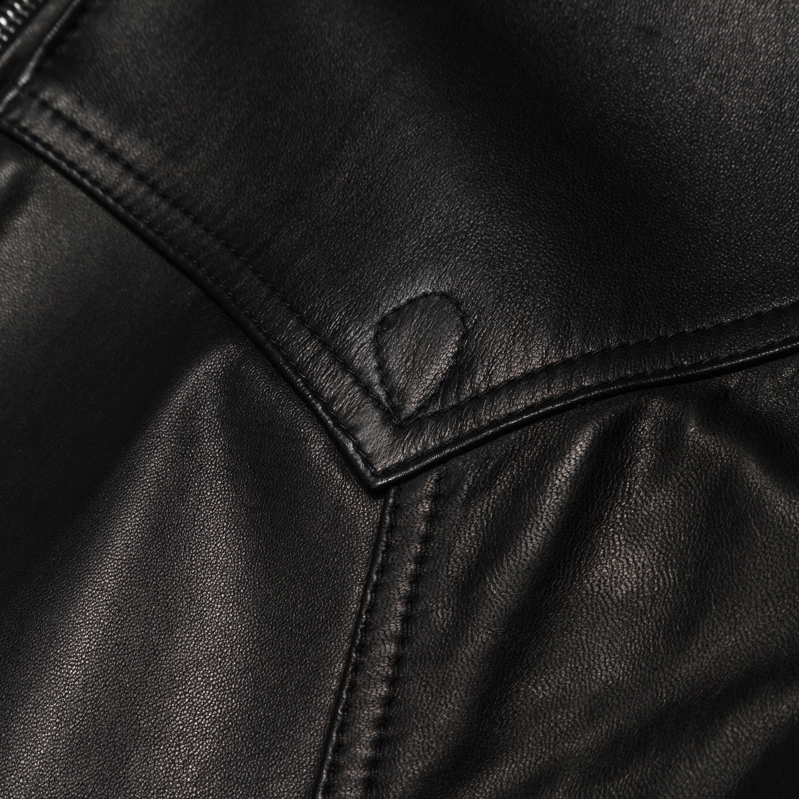 YOSSI CORP Black Made To Measure Custom Leather Jacket