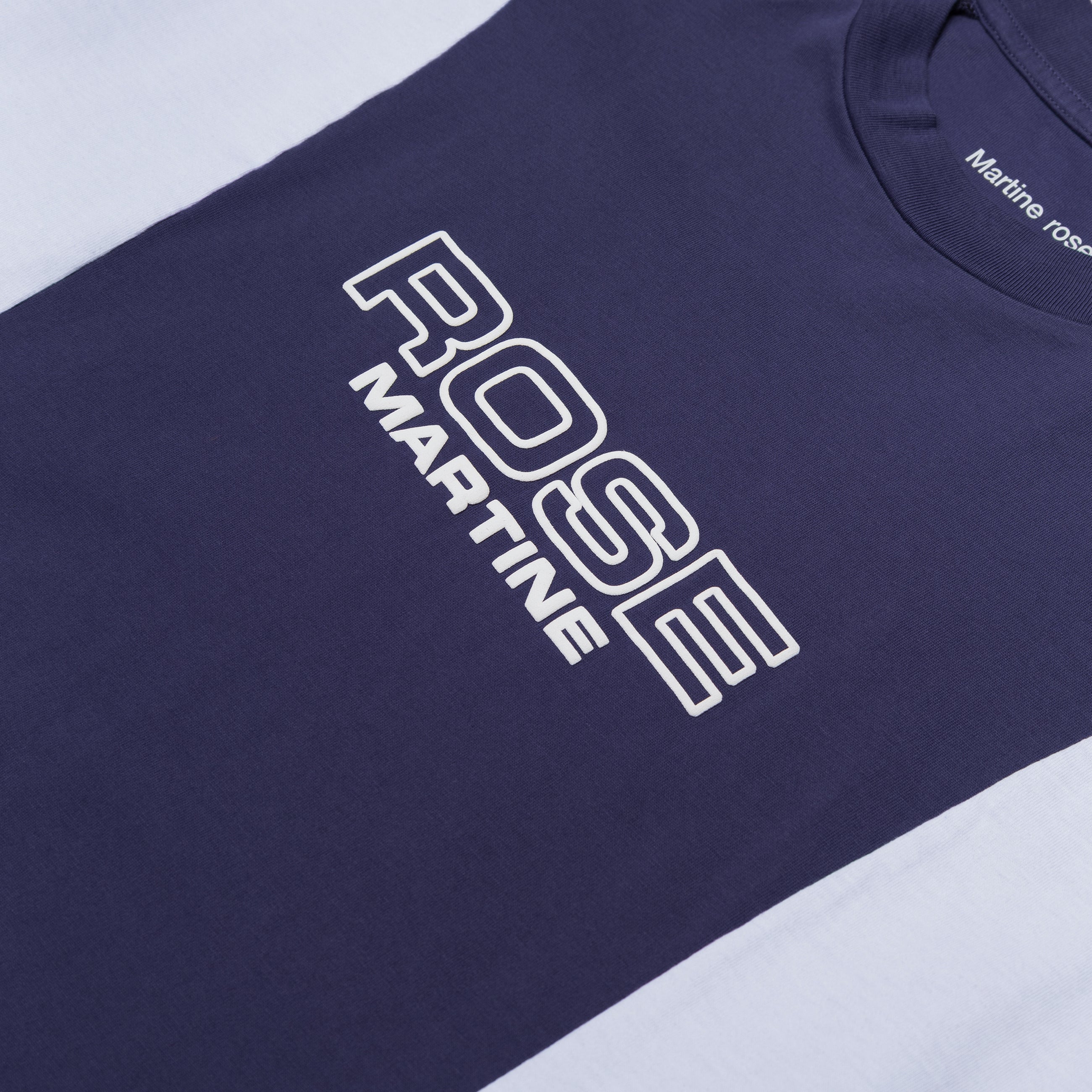 Martine Rose / White Oversized Panelled T-Shirt Purple