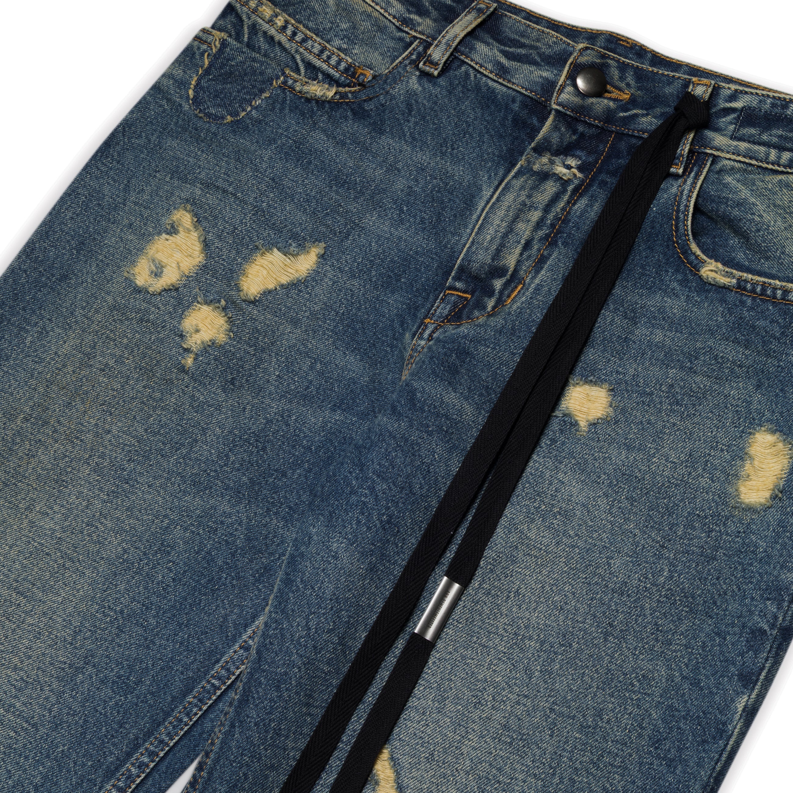 Ann Demeulemeester Blue Toos 5-pockets Slim Fit Bootcut Trousers