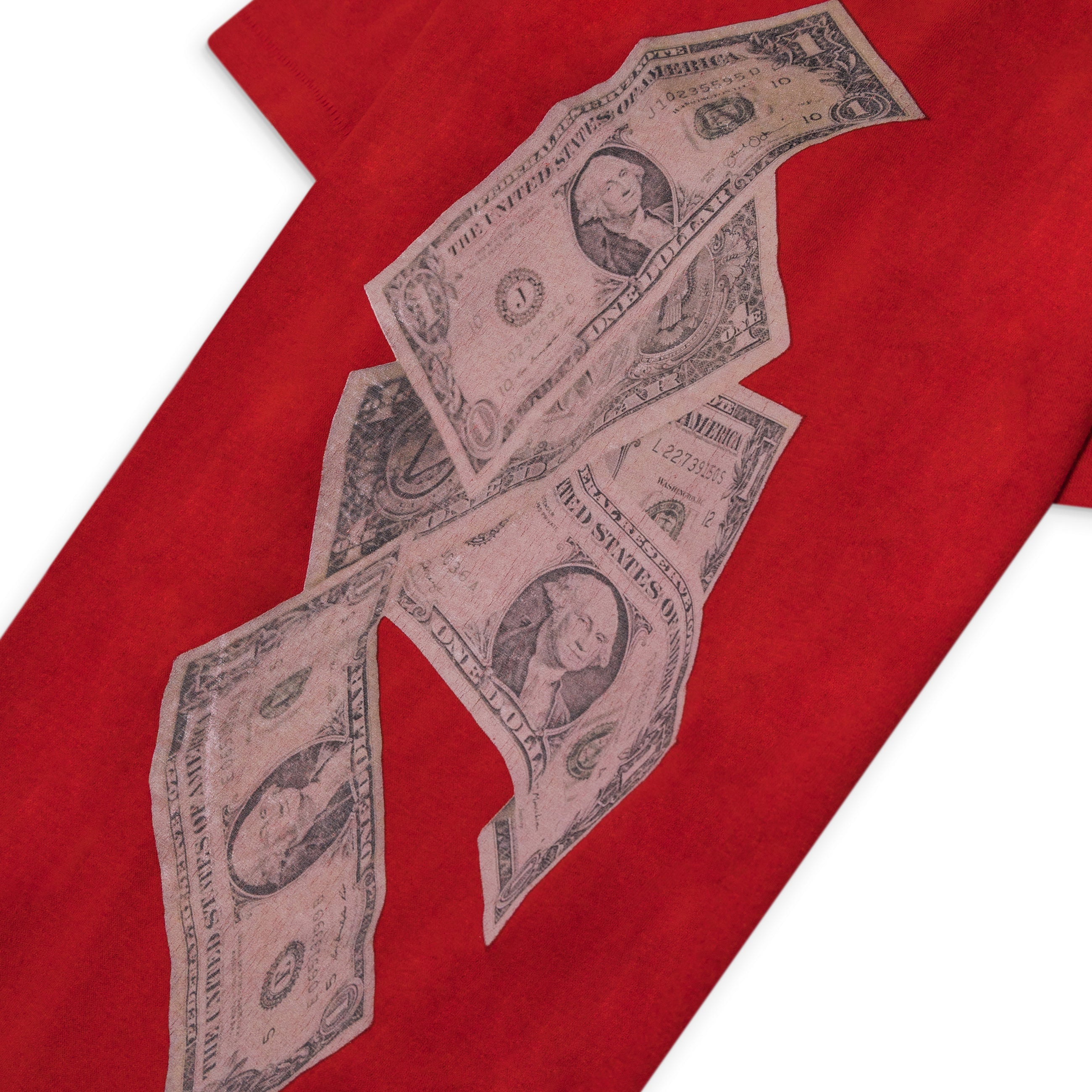 ERL Unisex Money Tee Knit Red