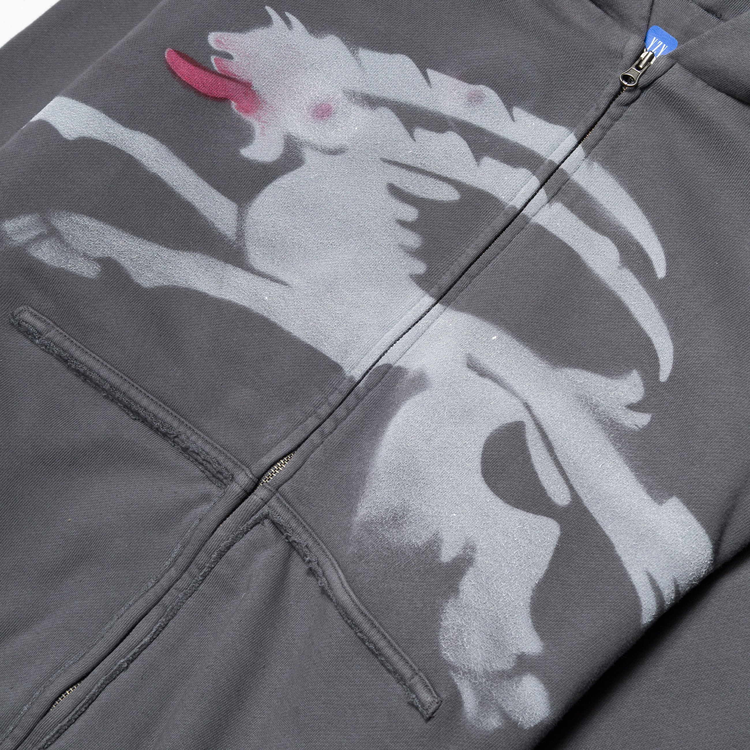 Prototypes Sprayed Goat Hoodie Romper Black