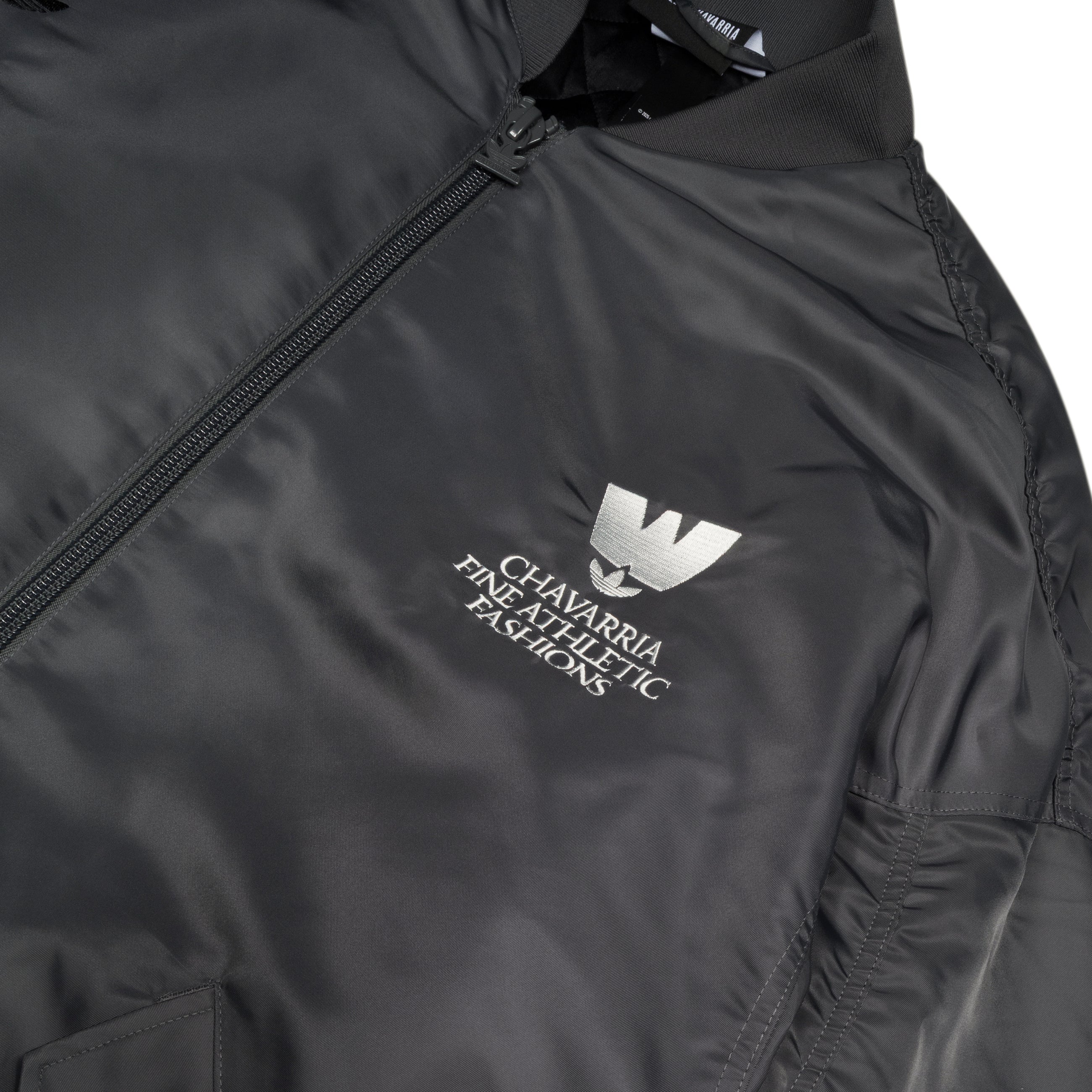 Adidas x Willy Chavarria Satin Bomber Grey