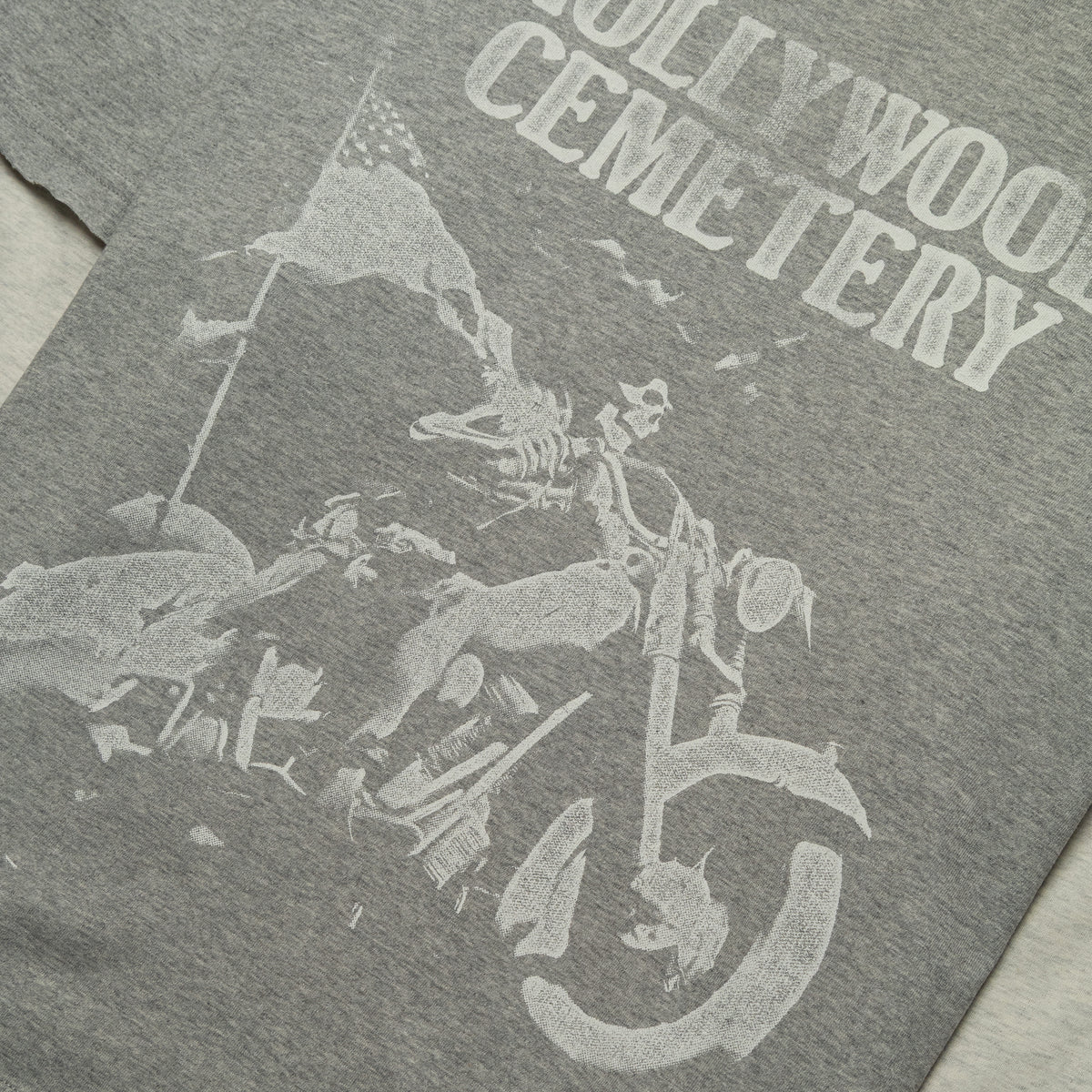 Ercole Studio Hollywood Cemetery Double Layer Boxy Tee Heather