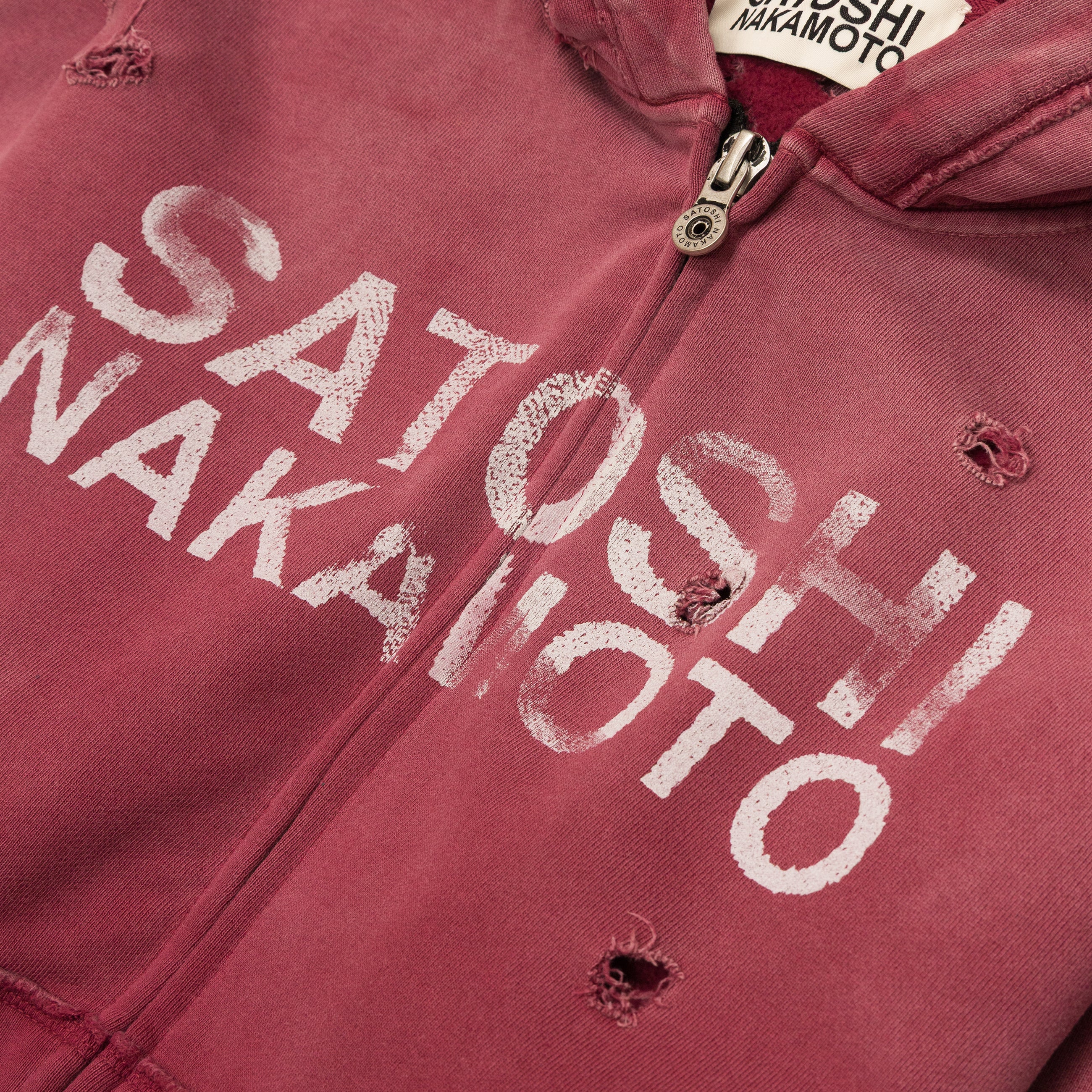 Satoshi Nakamoto Luke Fleece Hoodie Red