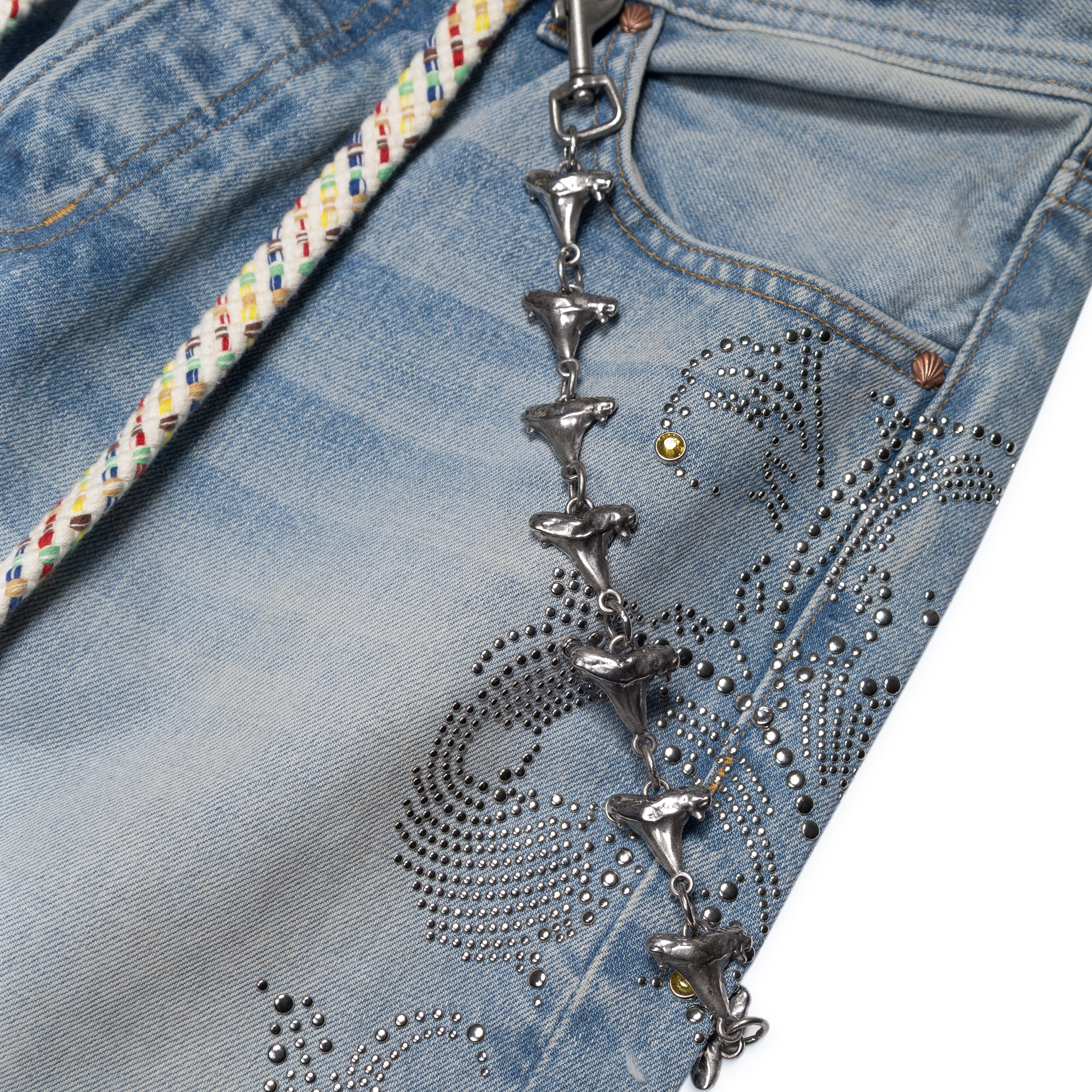 Ercole Studio Embellished Denim Jeans Blue