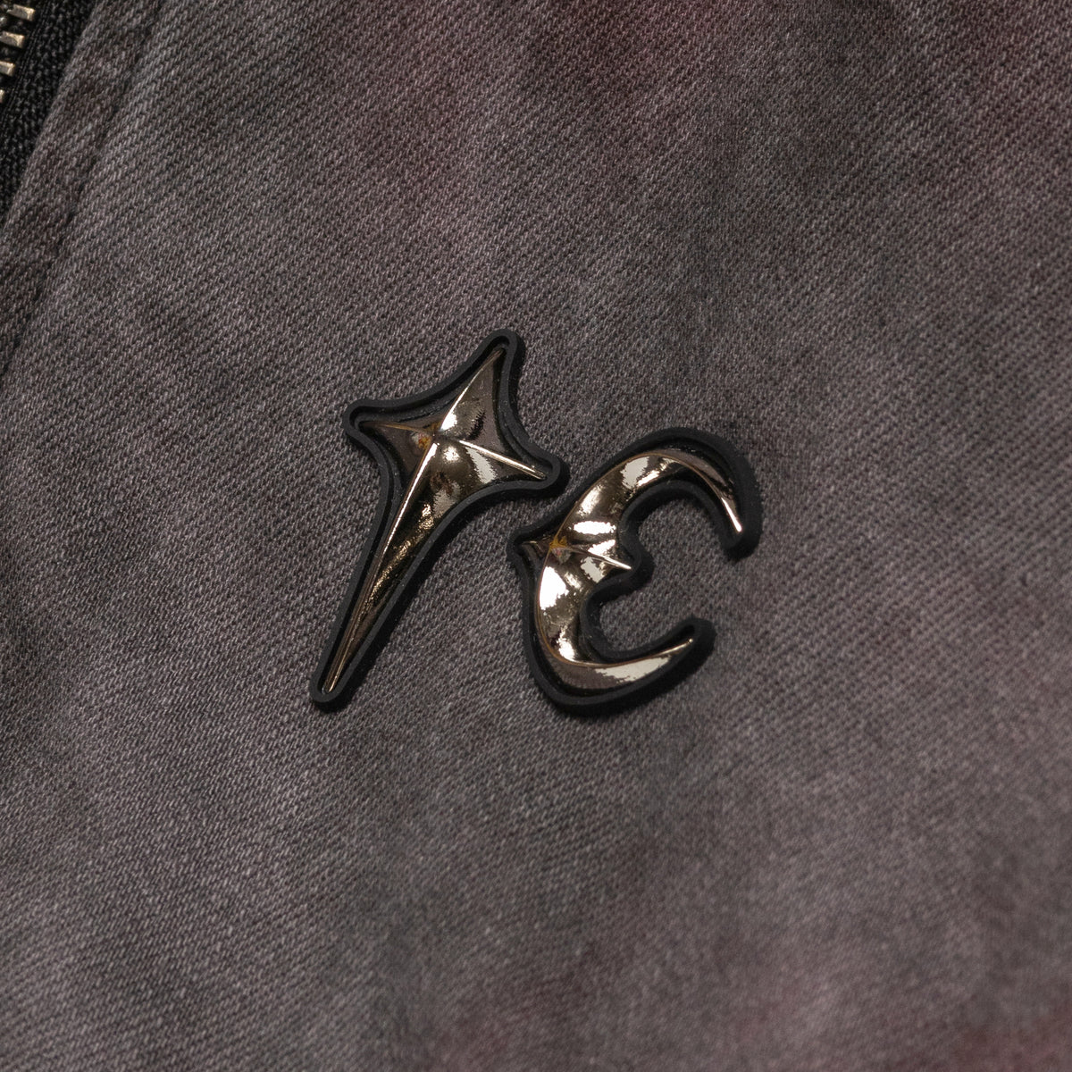 Thug Club Three Riding Skull Vintage Jacket Grey