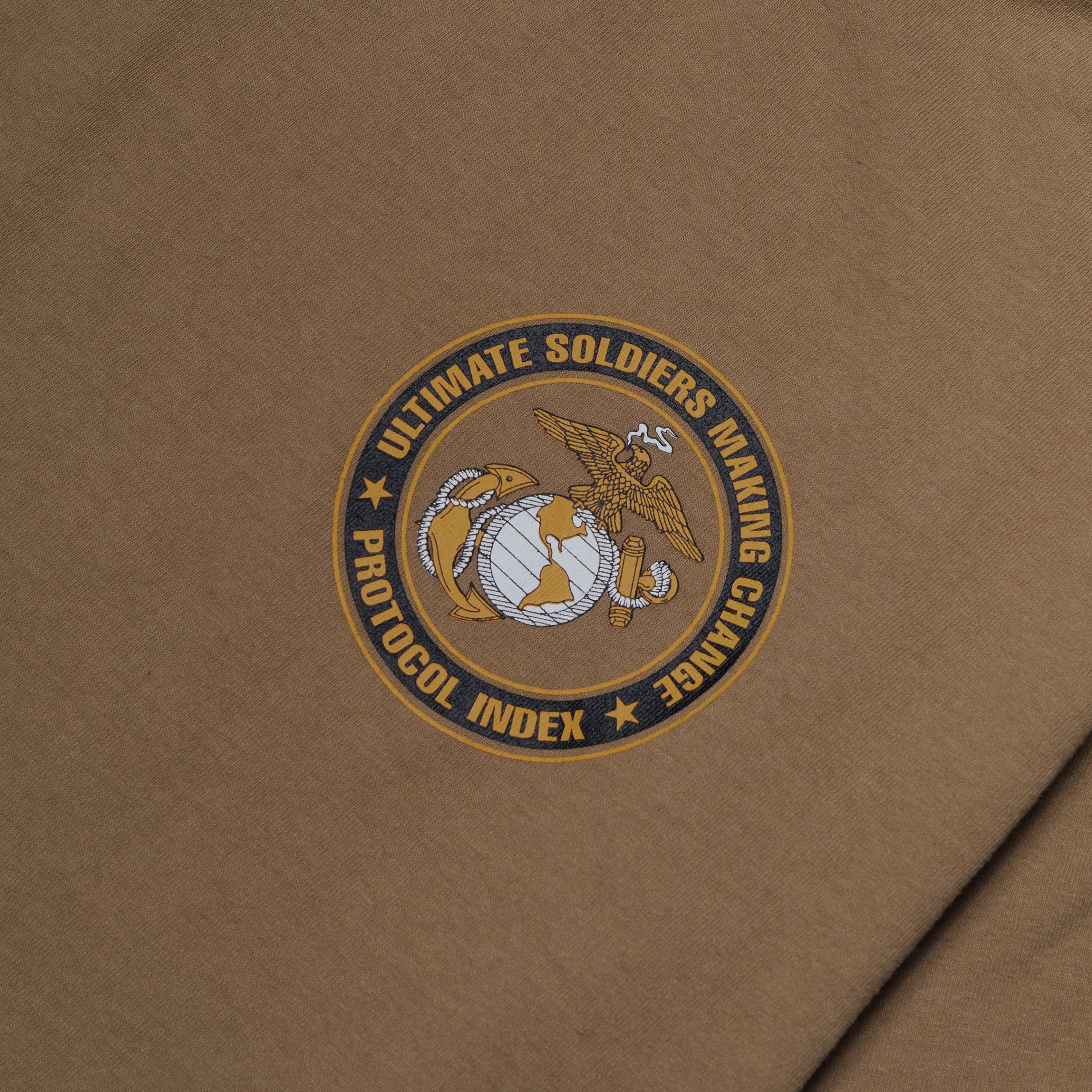 Protocol Index Usmc Vintage T Shirts Beige