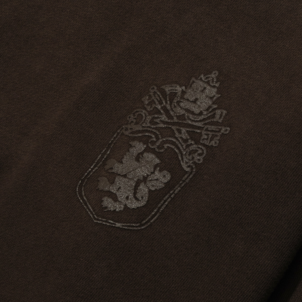 ALEXANDER DIGENOVA Small Crest Hoodie Vintage Brown
