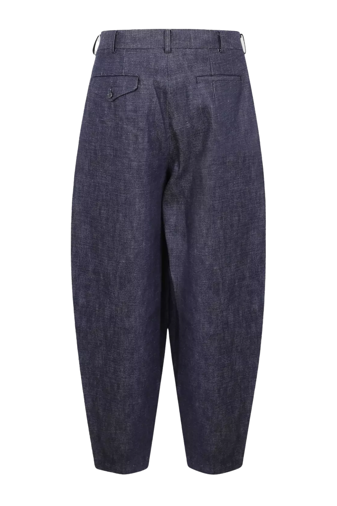 Cdg Homme Plus Pleated Denim Trousers 1-Indigo