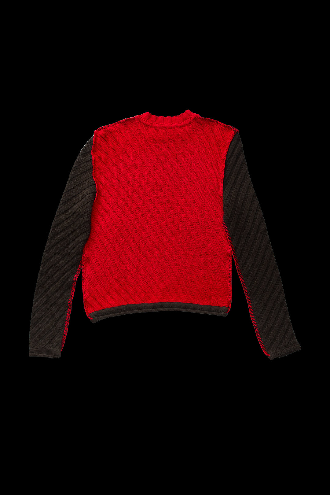 Edward Cuming Ribbed Contrast Sweater Brown 671