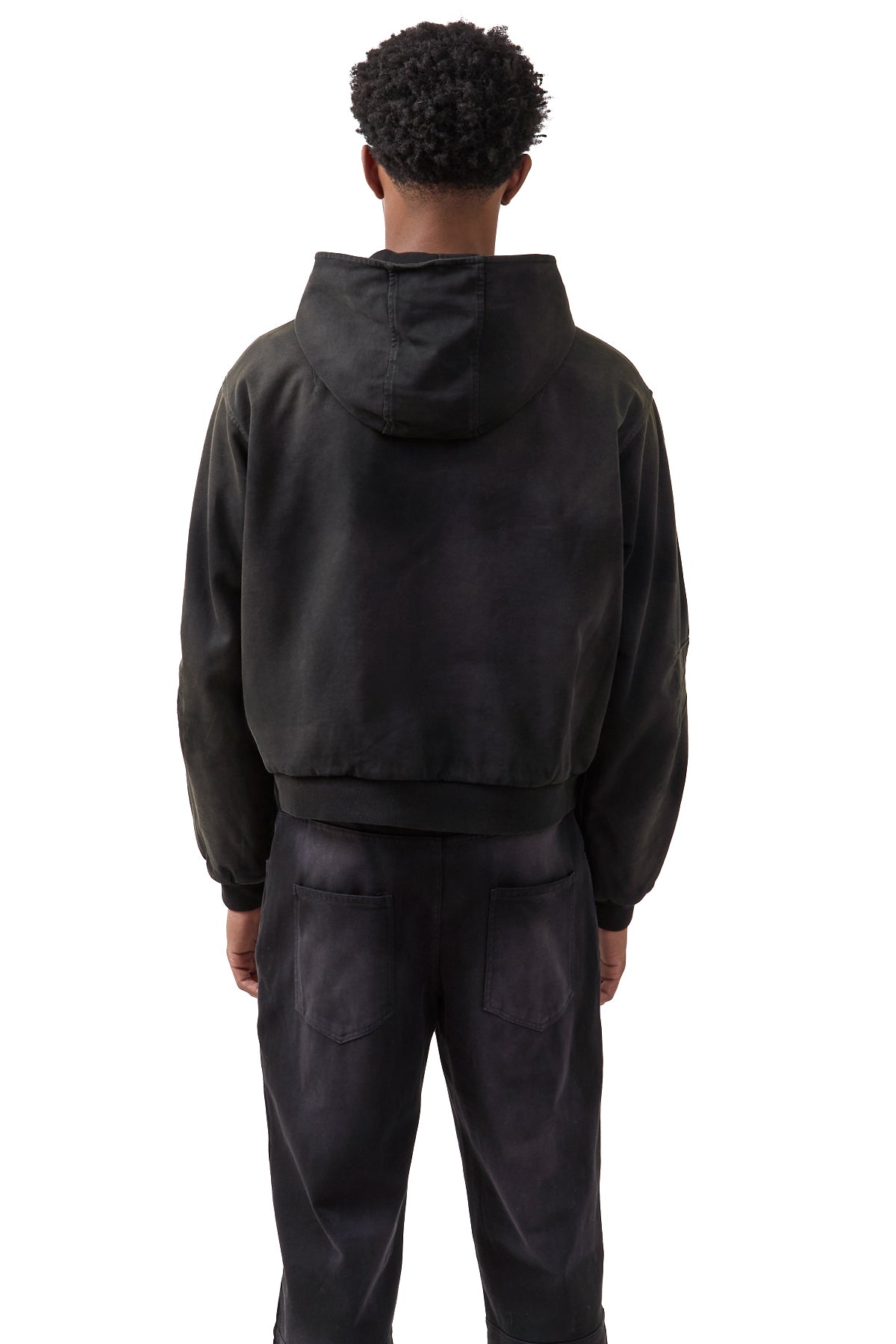 424 Academy Hooded Bomber Black