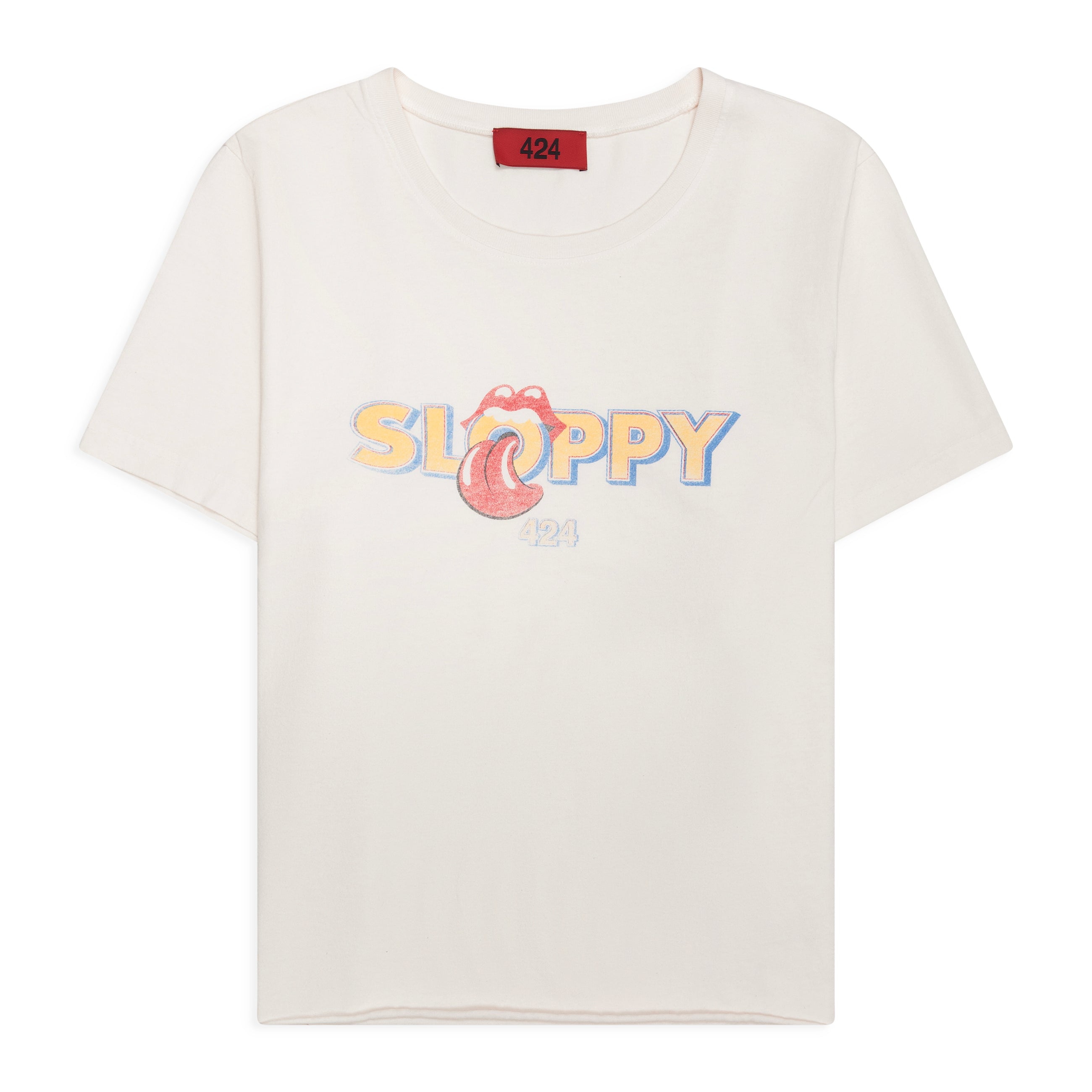 424 Sloppy Tee White - front