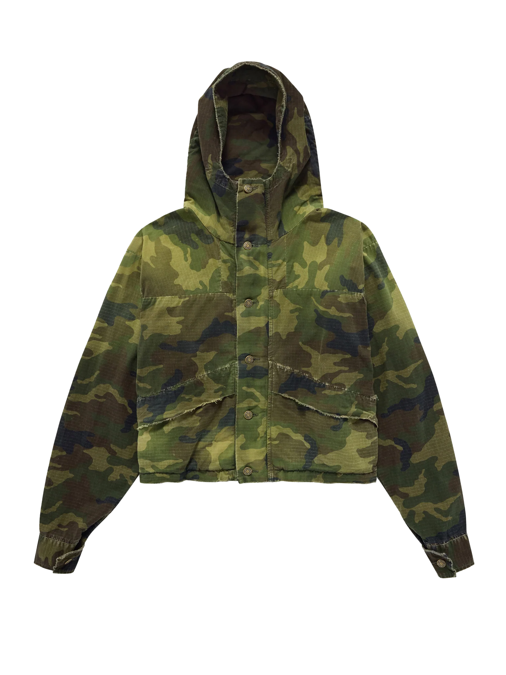 424 Cropped Parka Green