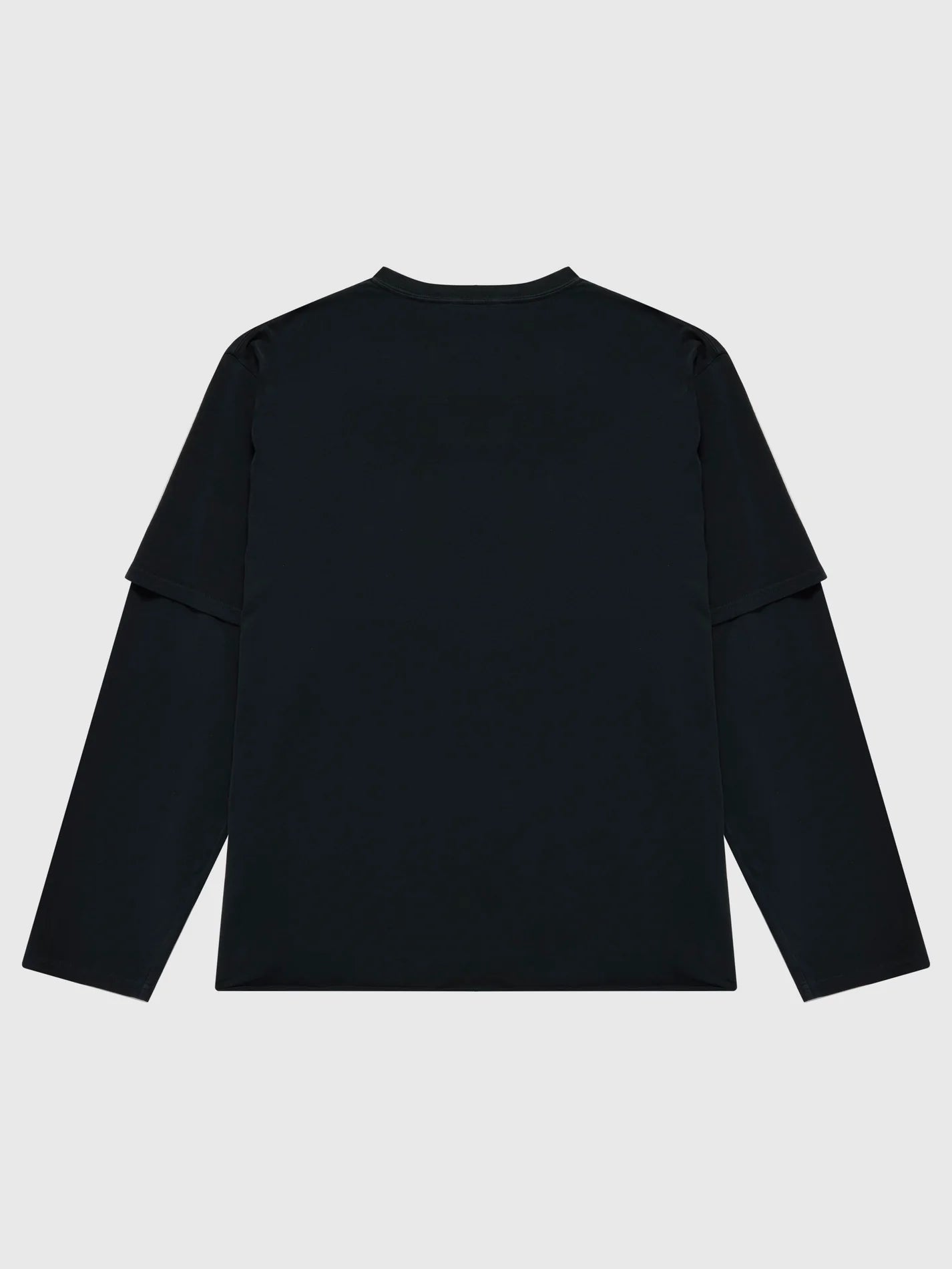 424 LONG SLEEVE DOUBLE SHIRT IN BLACK