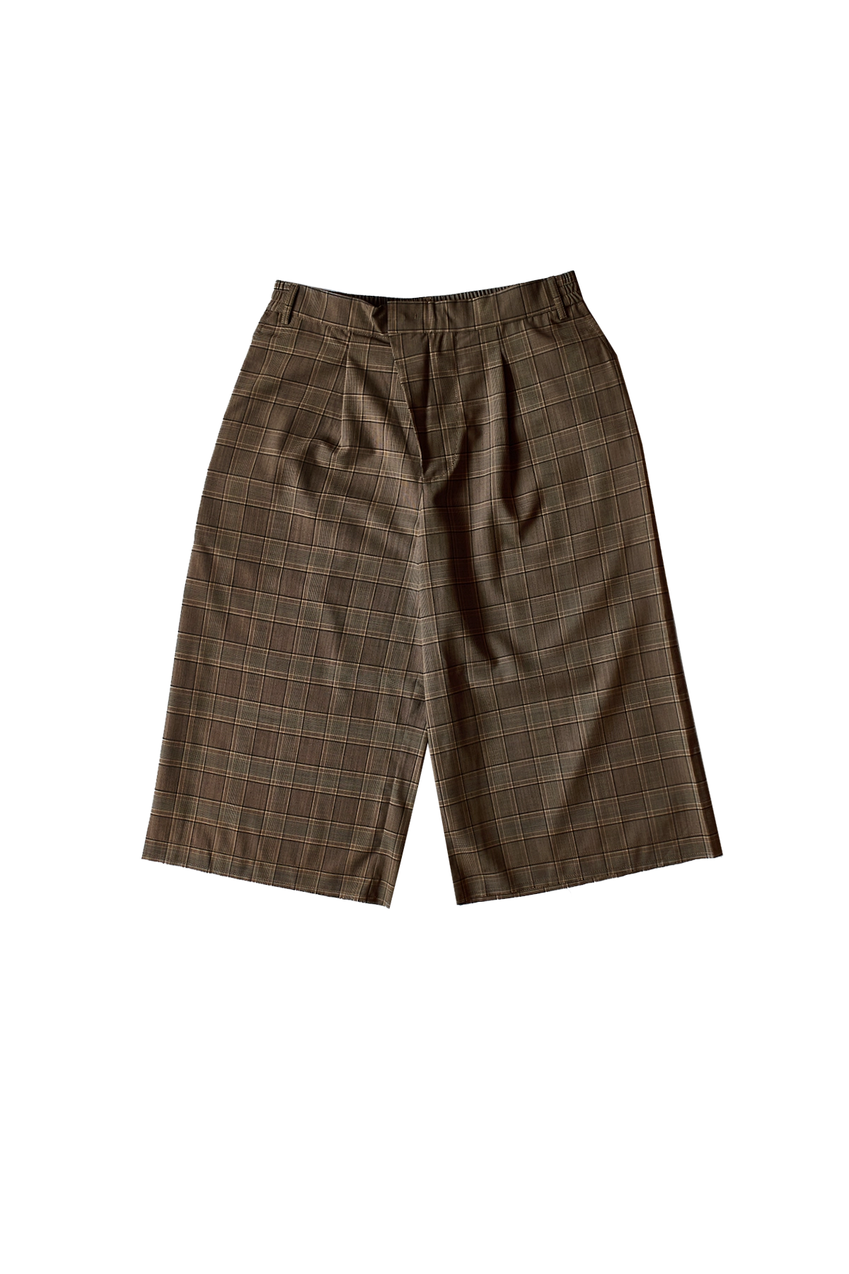 424 Tailored Cropped Trousers Brown Check