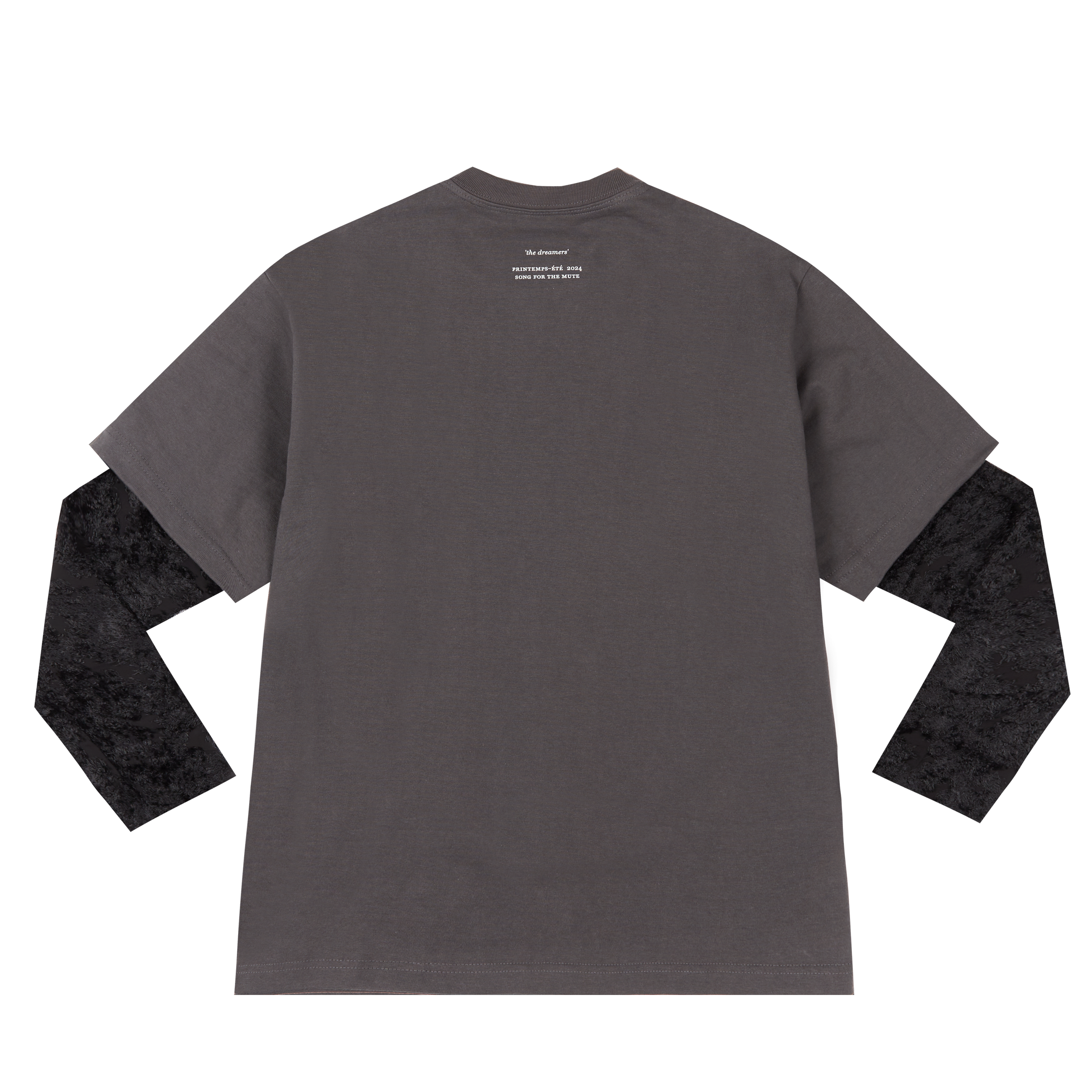 Song For The Mute "Black Foliage" Double Layered Tee T-Shirt Black 6132