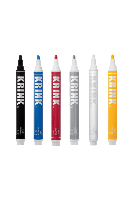 K-42 6 Pack: Black, White, Silver, Yellow, Red, Light Blue