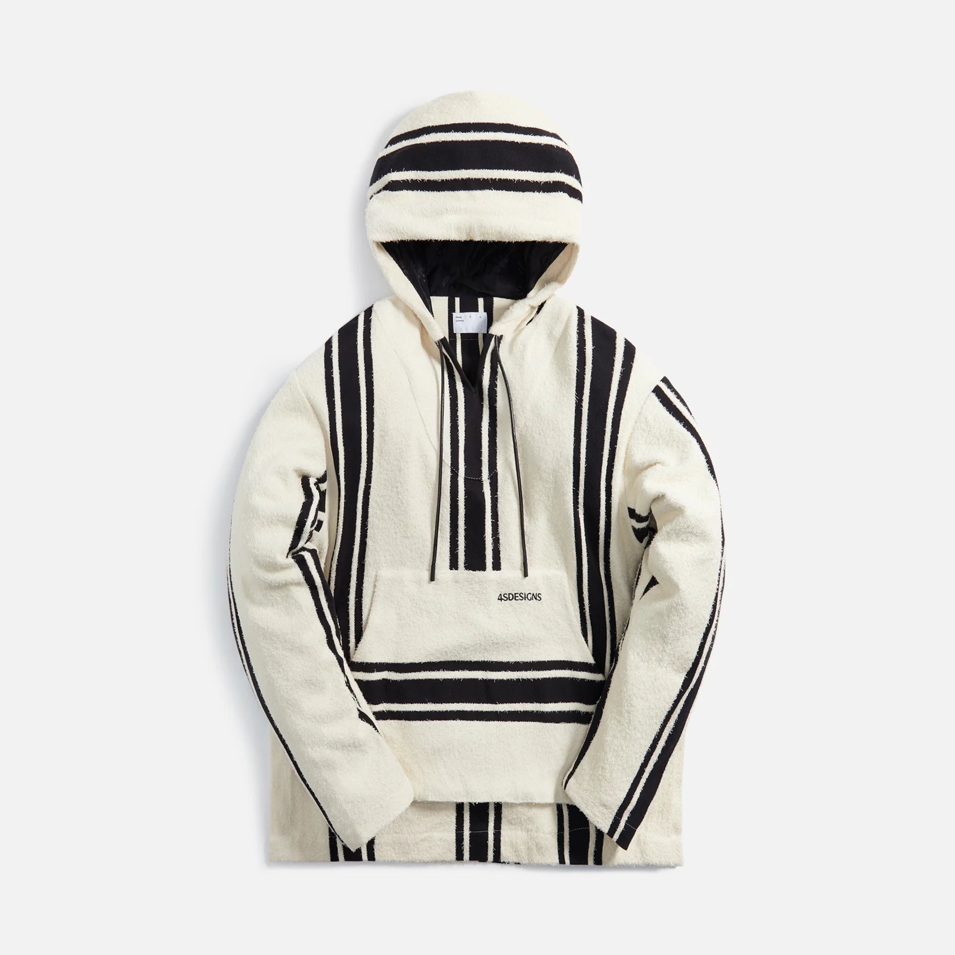 4SDESIGNS Zip Jerga Hoodie Off White