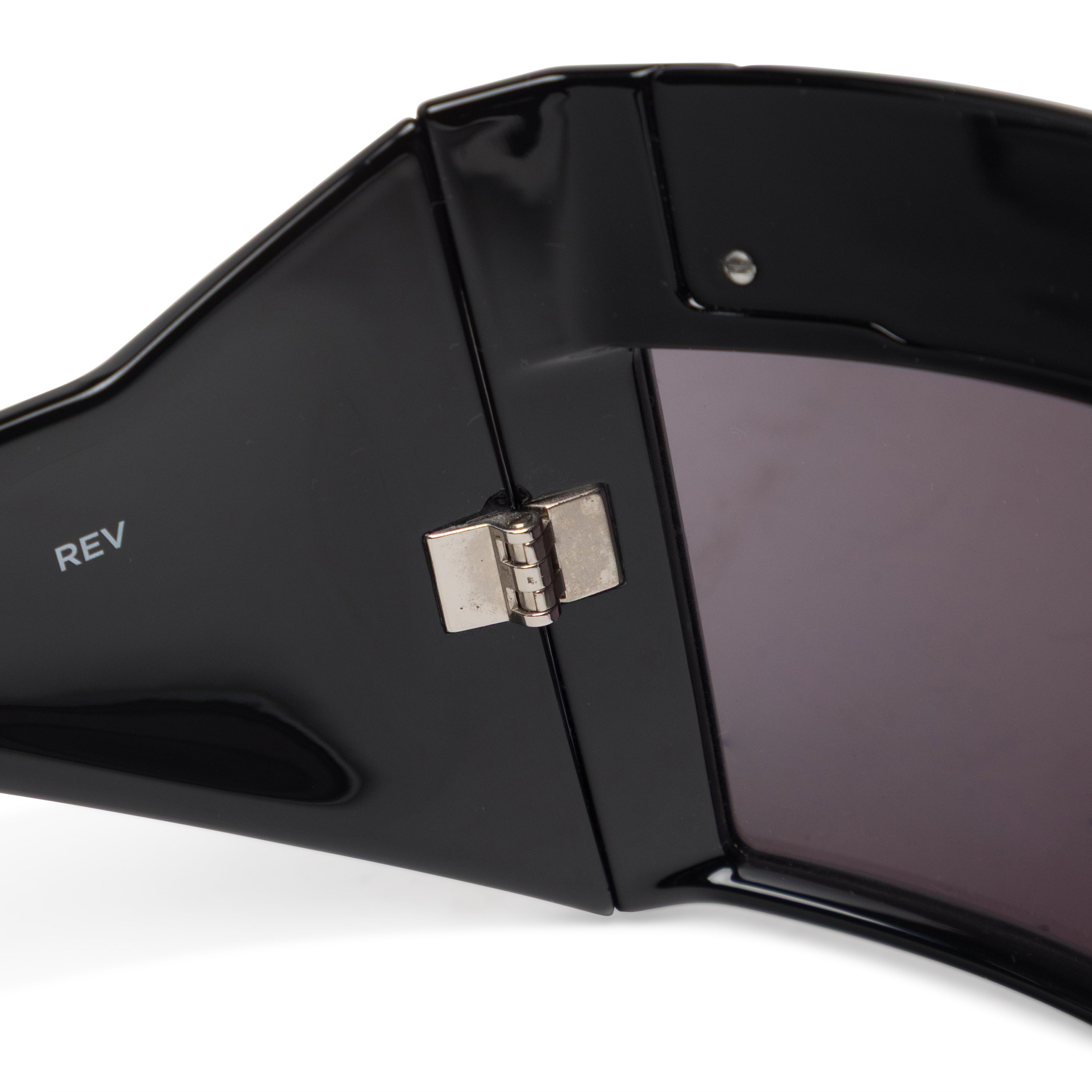 Rick Owens DRKSHDW Black Rev Shiny Sunglasses – ESSXNYC