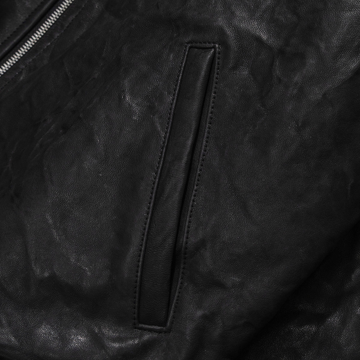 ALEXANDER DIGENOVA Leather Rl Bomber Black