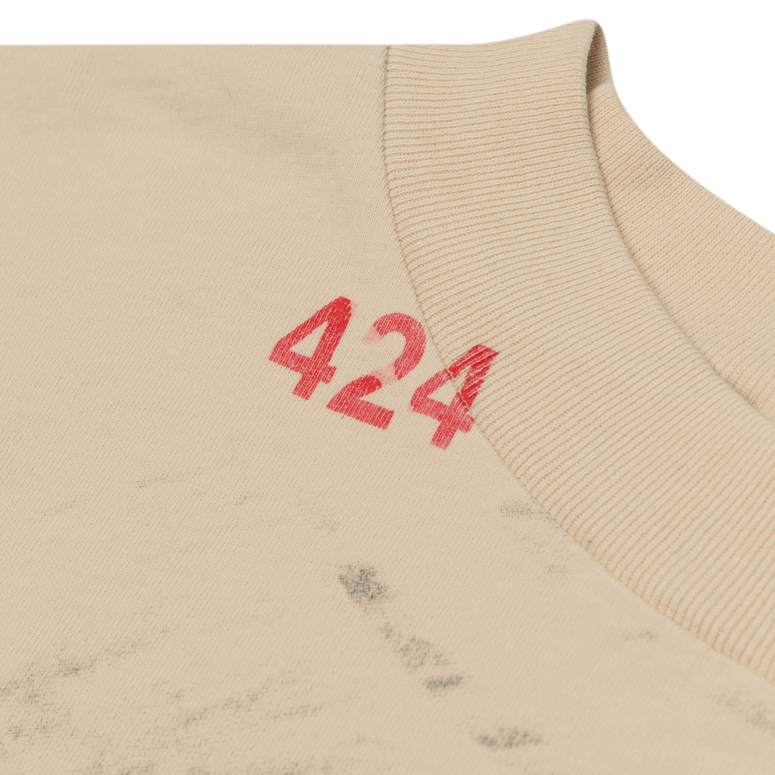 424 Striped Keith Richards Portrait L/S Salt Salt White