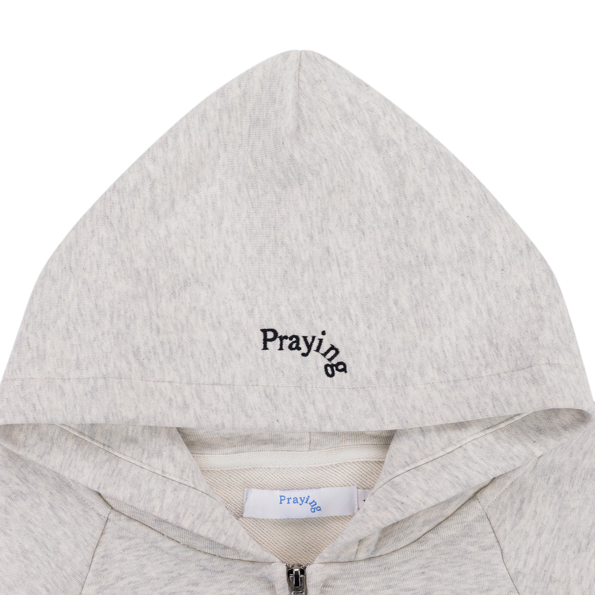Praying This Life Hoodie Heather Grey