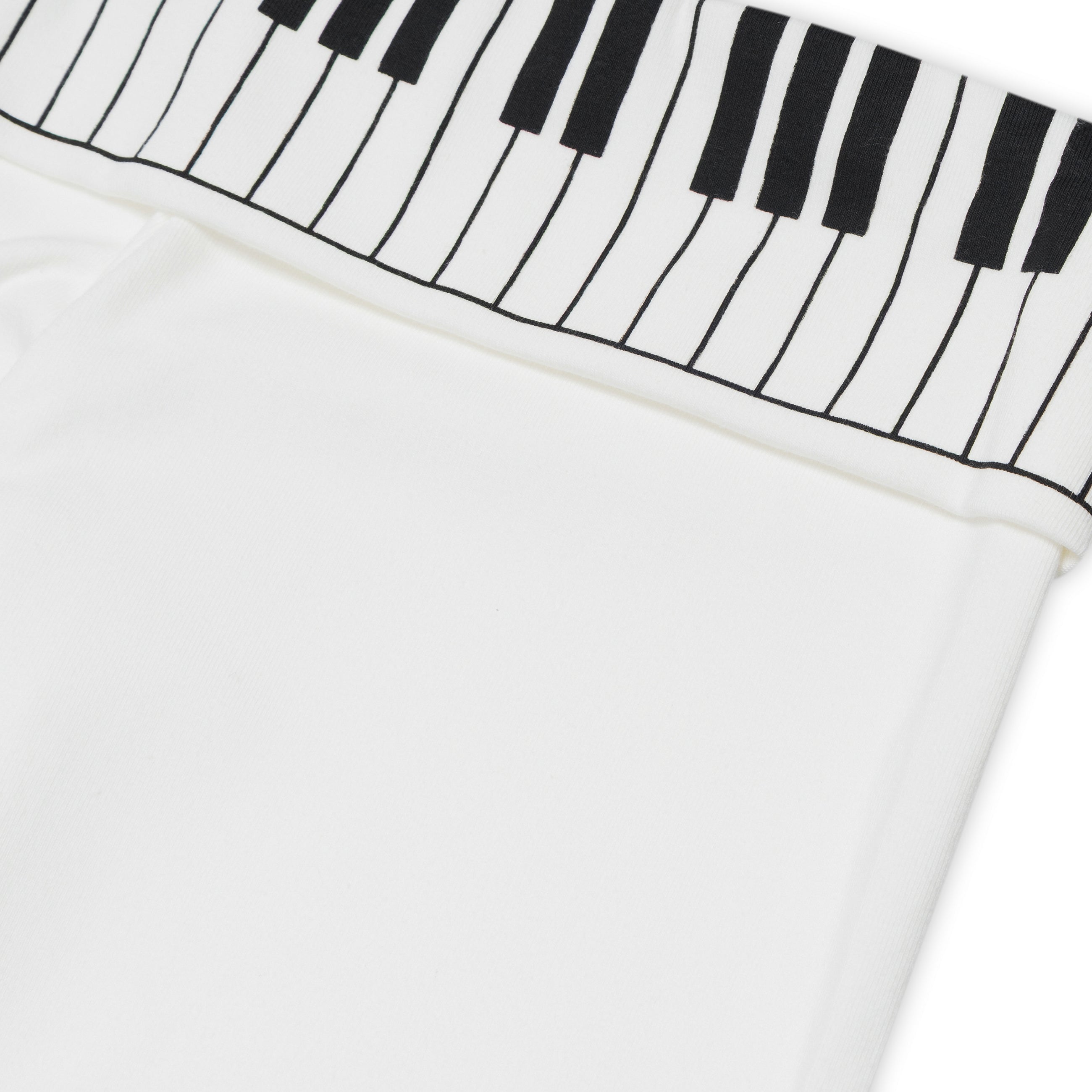 Praying Piano Key Lounge Pants White