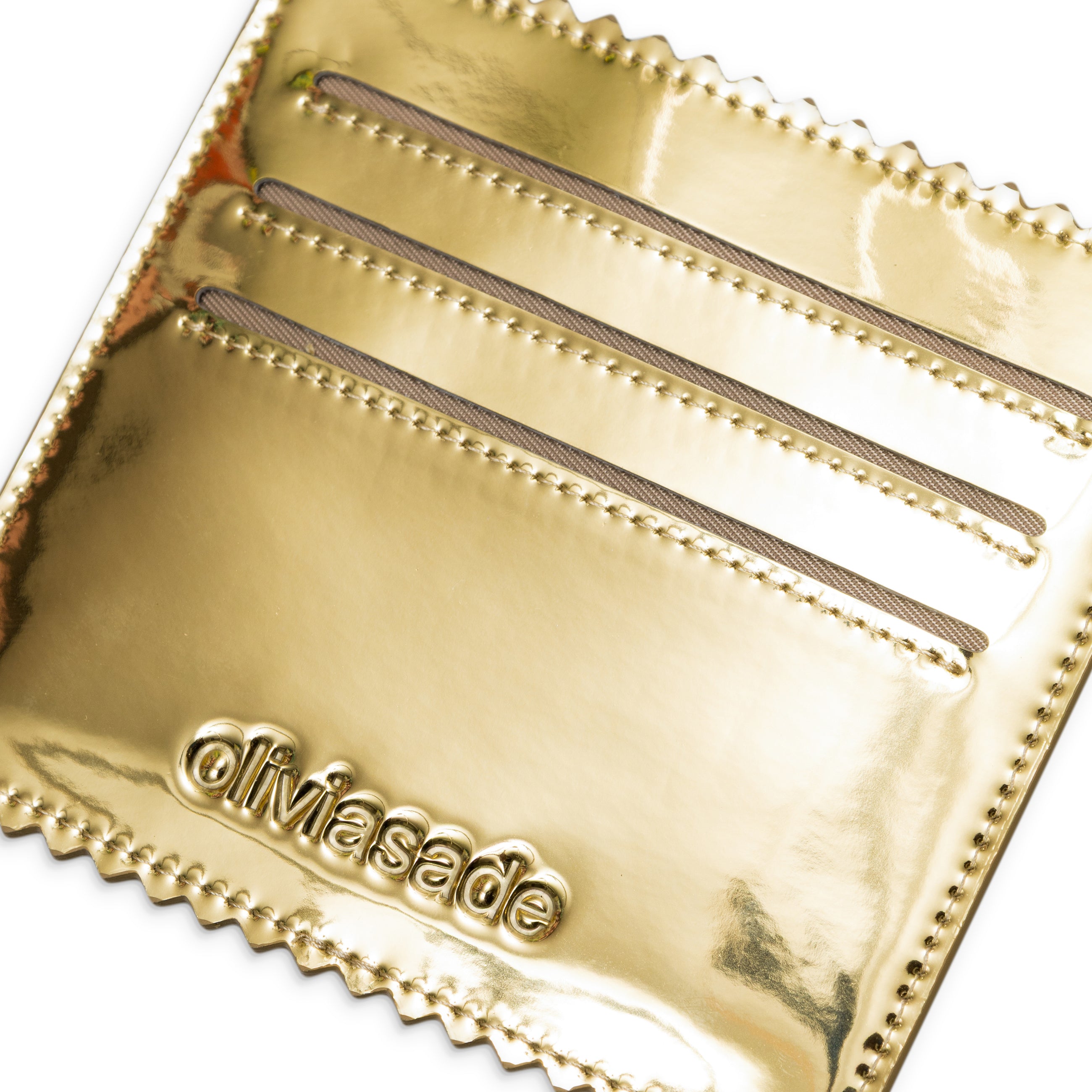 OLIVIASADE Three Cardholder Slots Latex Gold