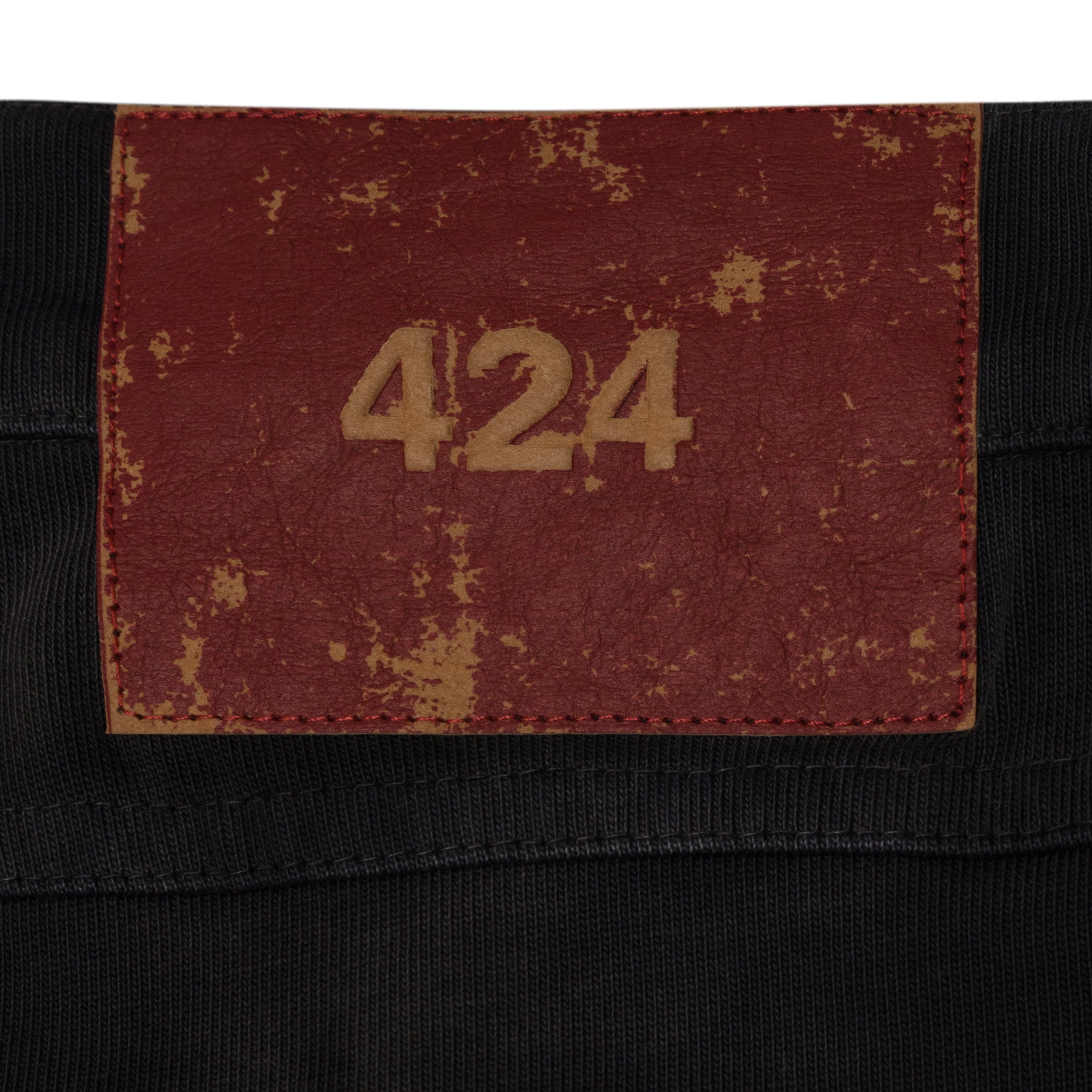 424 Academy Leather Sweat Black Black