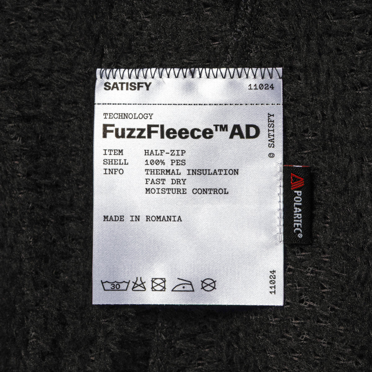 SATISFY Fuzzfleece Ad Half-Zip Black