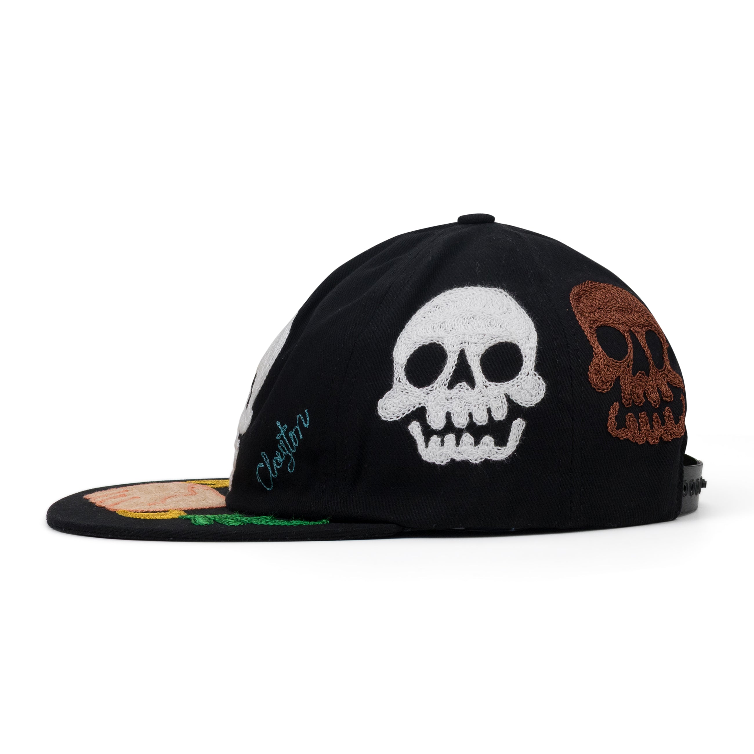 Clayton Patterson Skull Cap Black