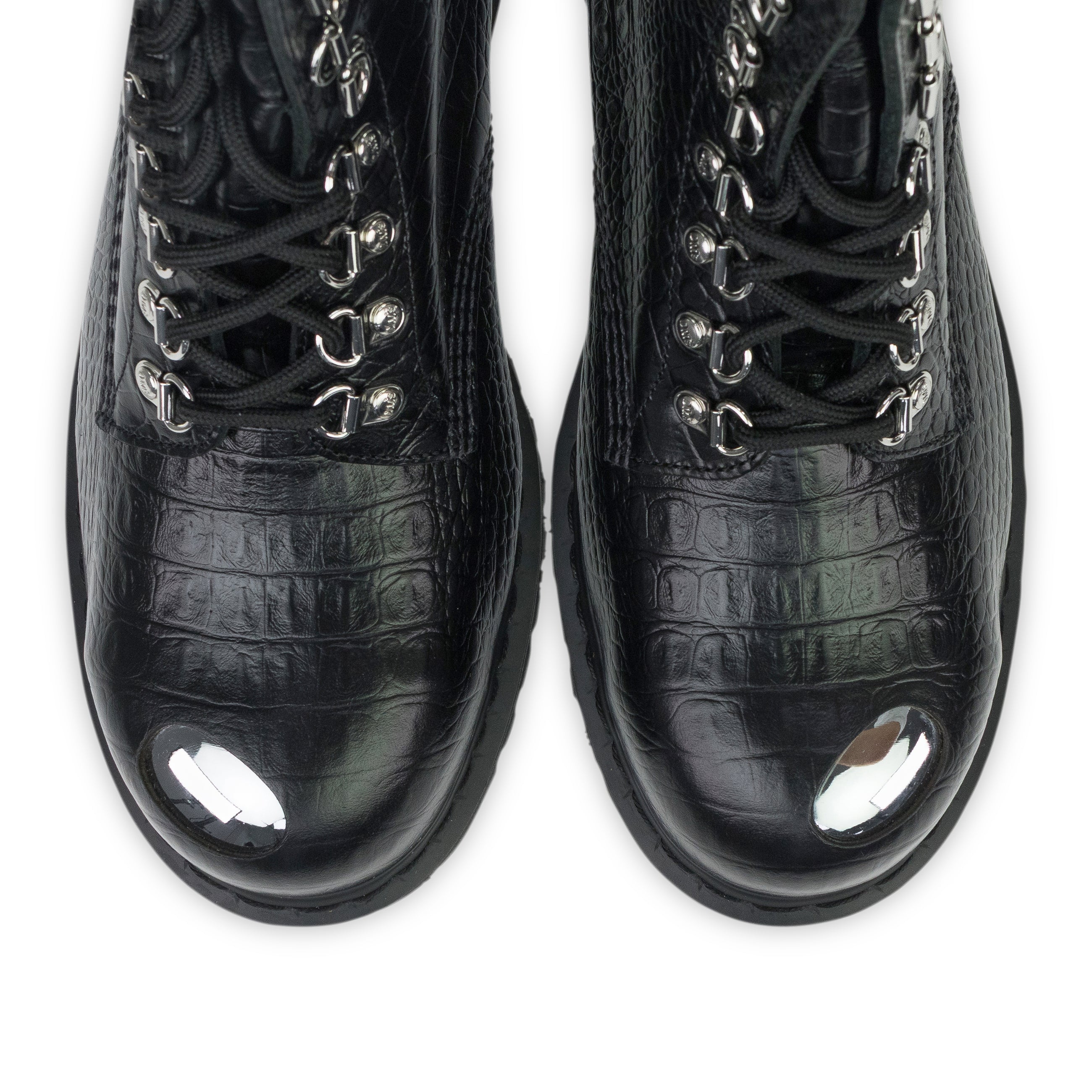 Dr. Martens Analine Croc Emboss 1460 Pascal Black