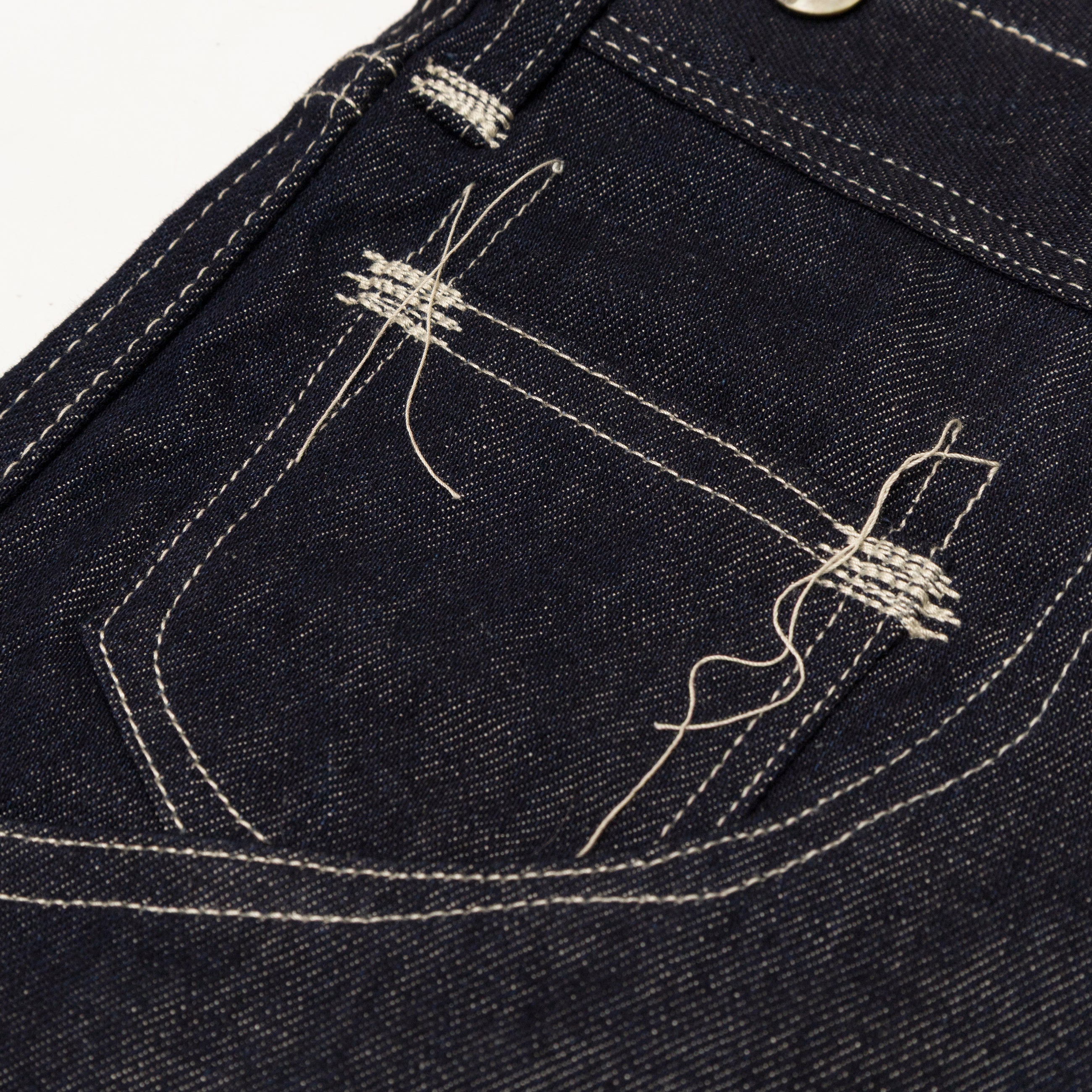 Junya Watanabe Man Linen Denim Trousers Blue