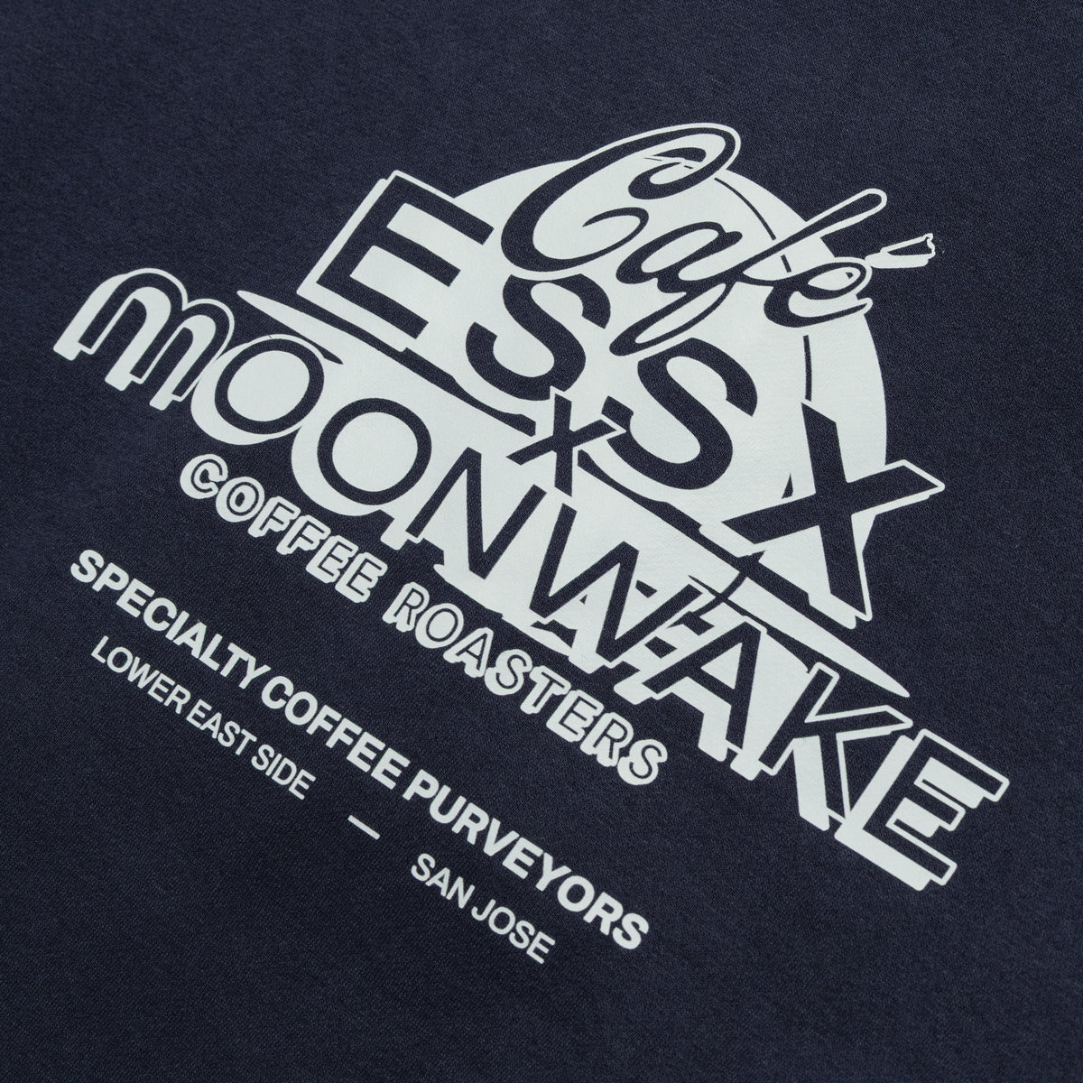 Cafe Essx X Moonwake - Quarter Zip Navy Blue
