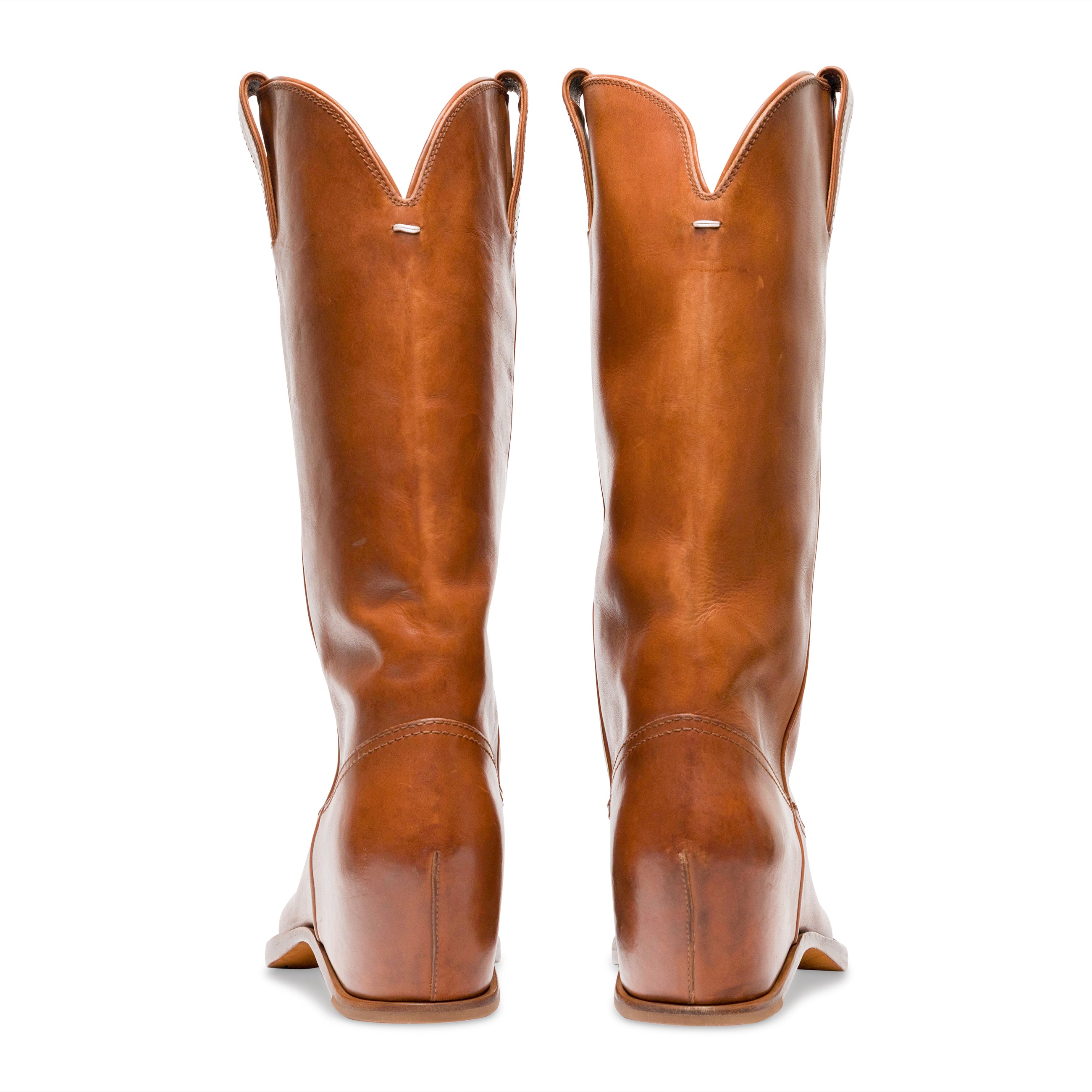 Maison Margiela Heel-Less Western High Boots H45 Brown