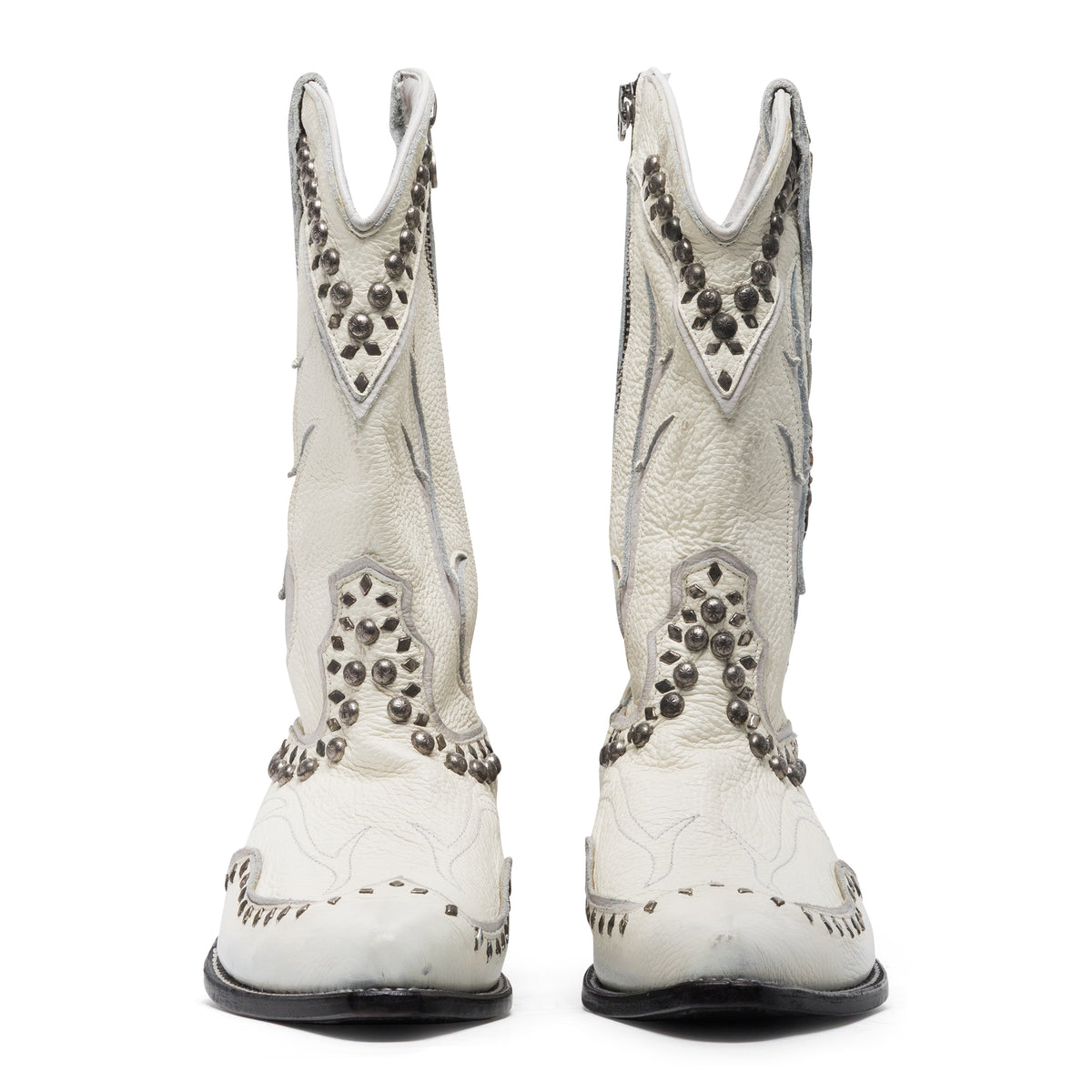 Satoshi Nakamoto Scar Tissue Cowboy Boot White