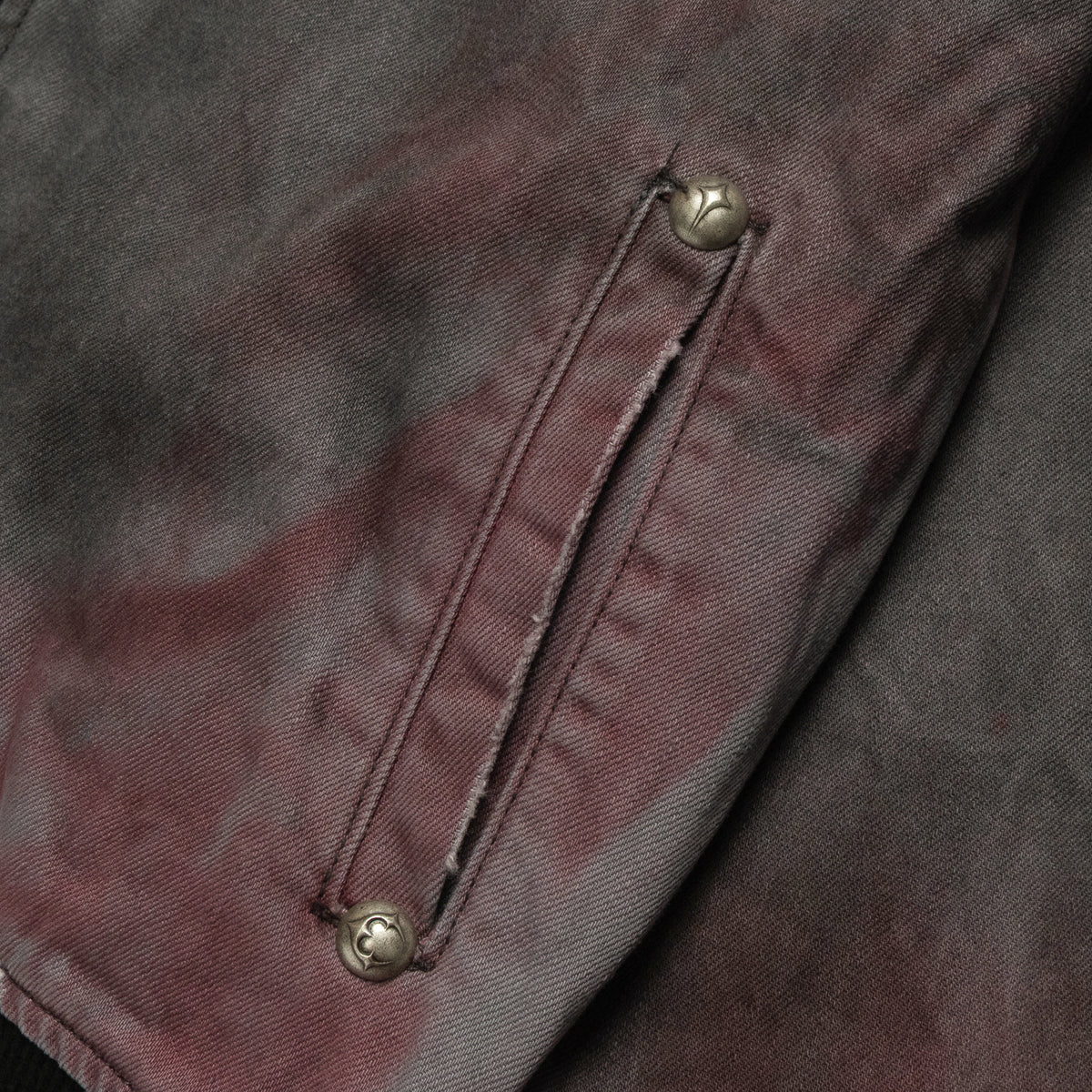 Thug Club Three Riding Skull Vintage Jacket Grey