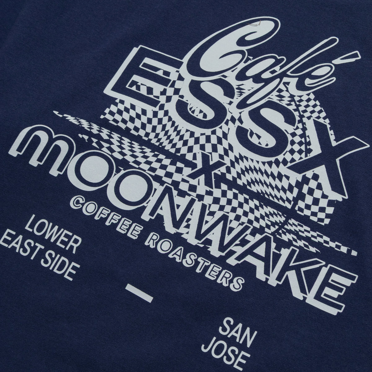 Cafe Essx X Moonwake - T-Shirt Navy Blue