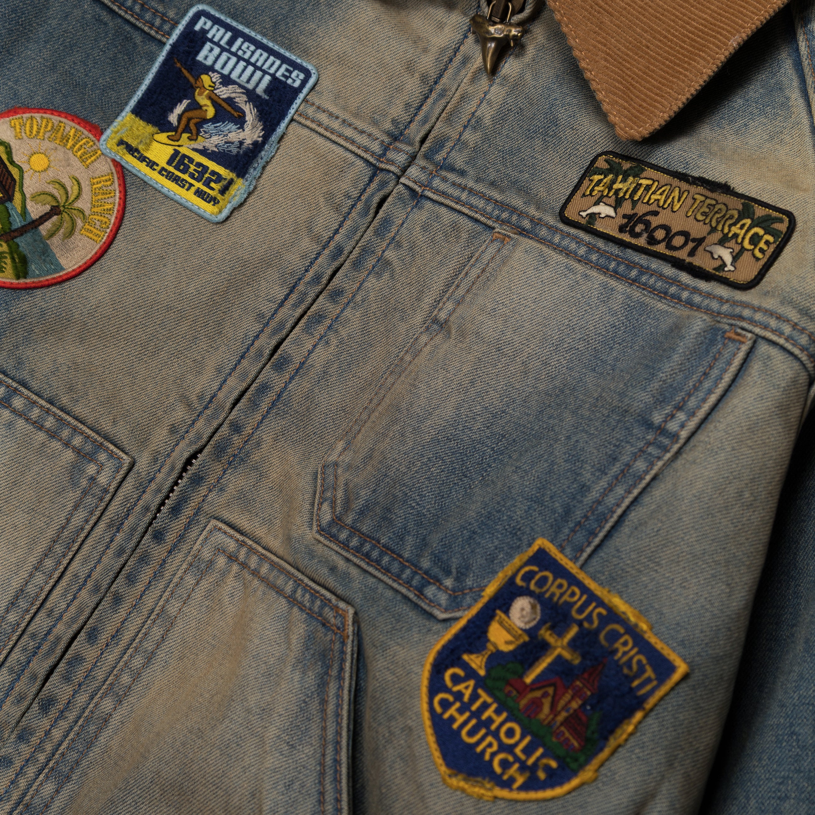 Ercole Studio Palisades Denim Jacket Blue