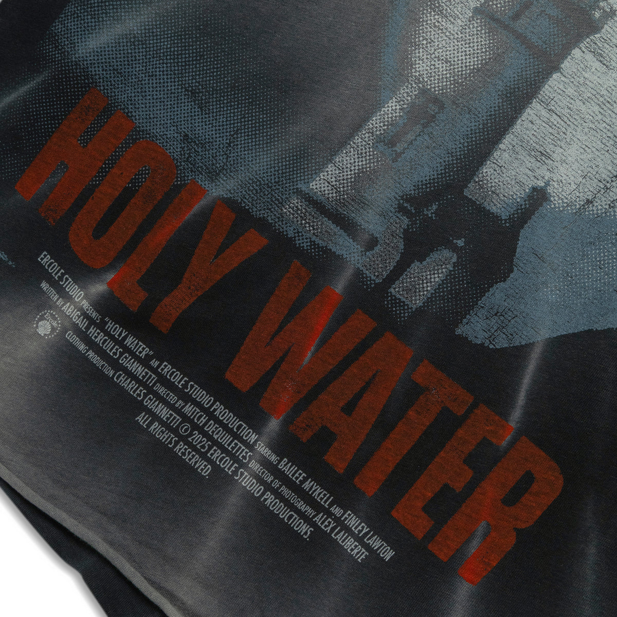 Ercole Studio Holy Water Vintage Jersey T Shirt Vintage Black