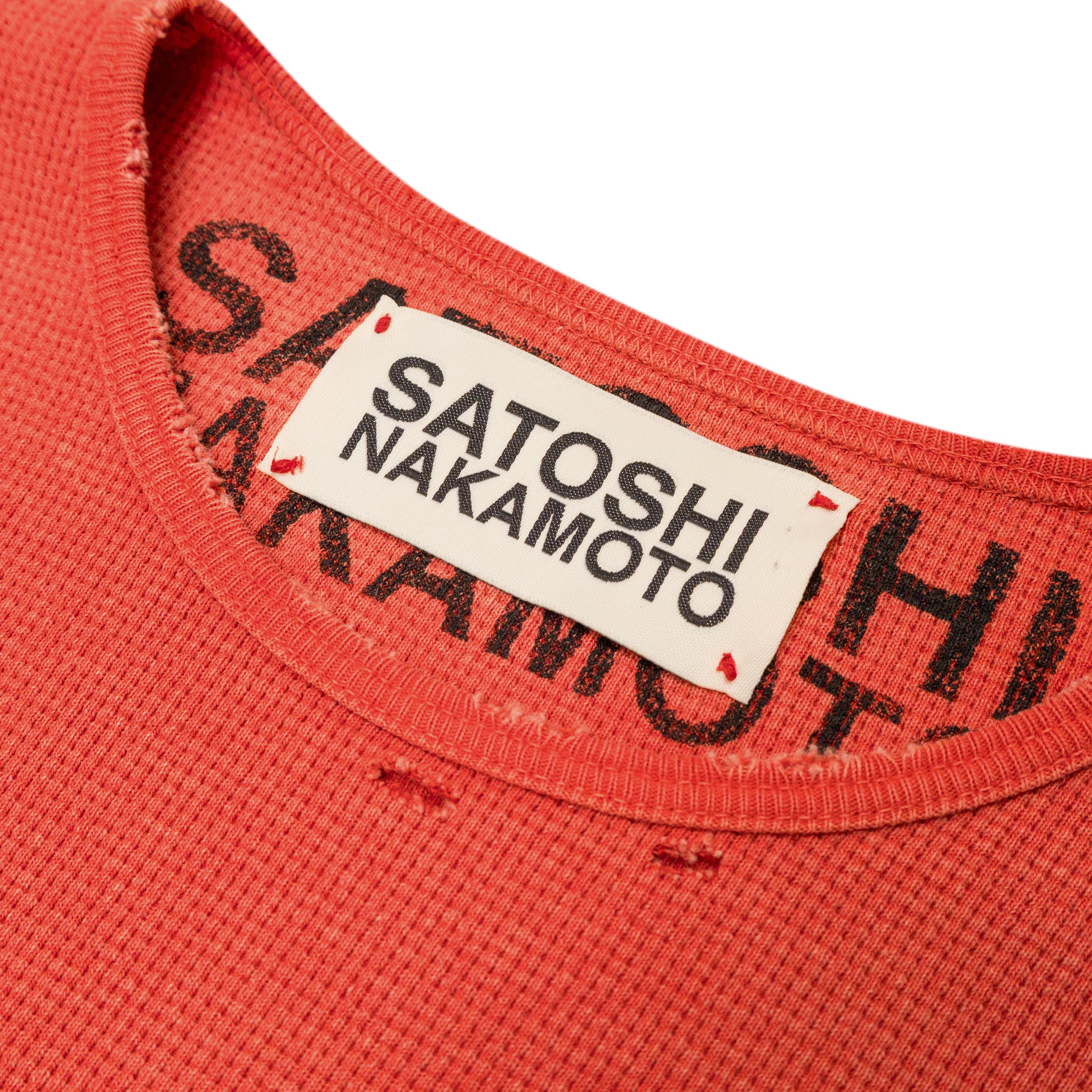 Satoshi Nakamoto Logo Thermal W/ Studs Red