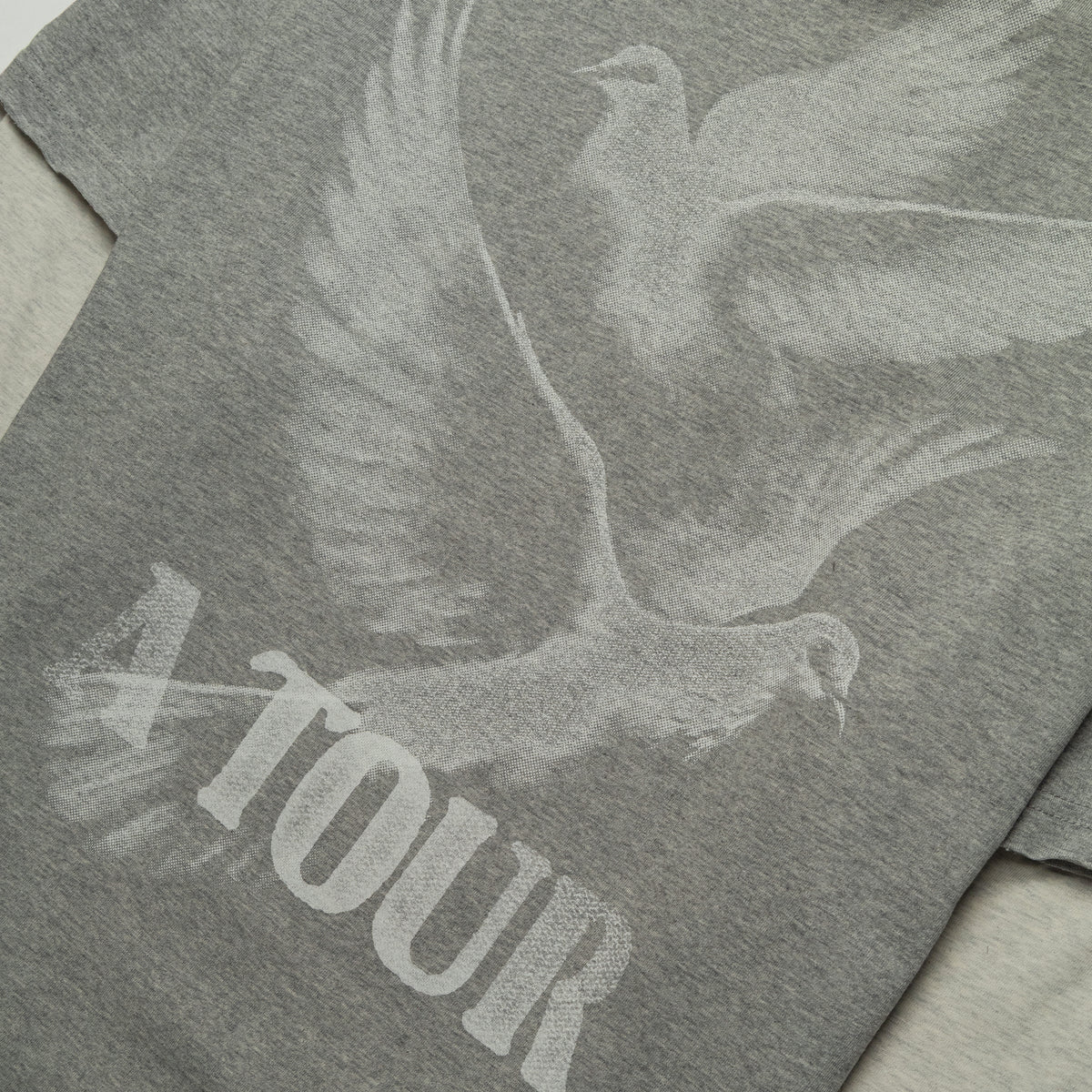 Ercole Studio Hollywood Cemetery Double Layer Boxy Tee Heather