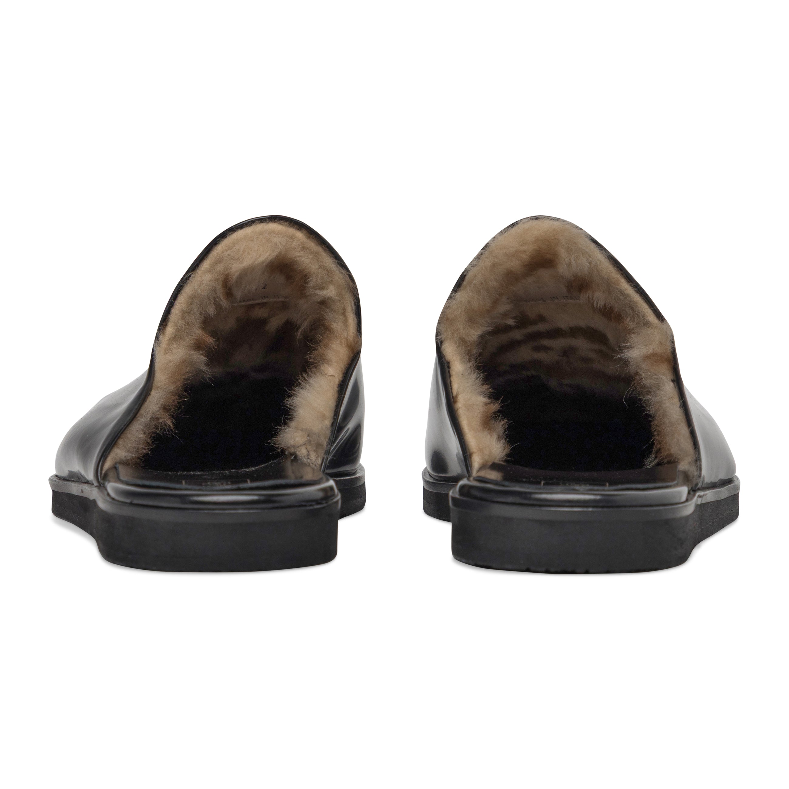 424 x Hoorsenbuhs Fur Slippers Black