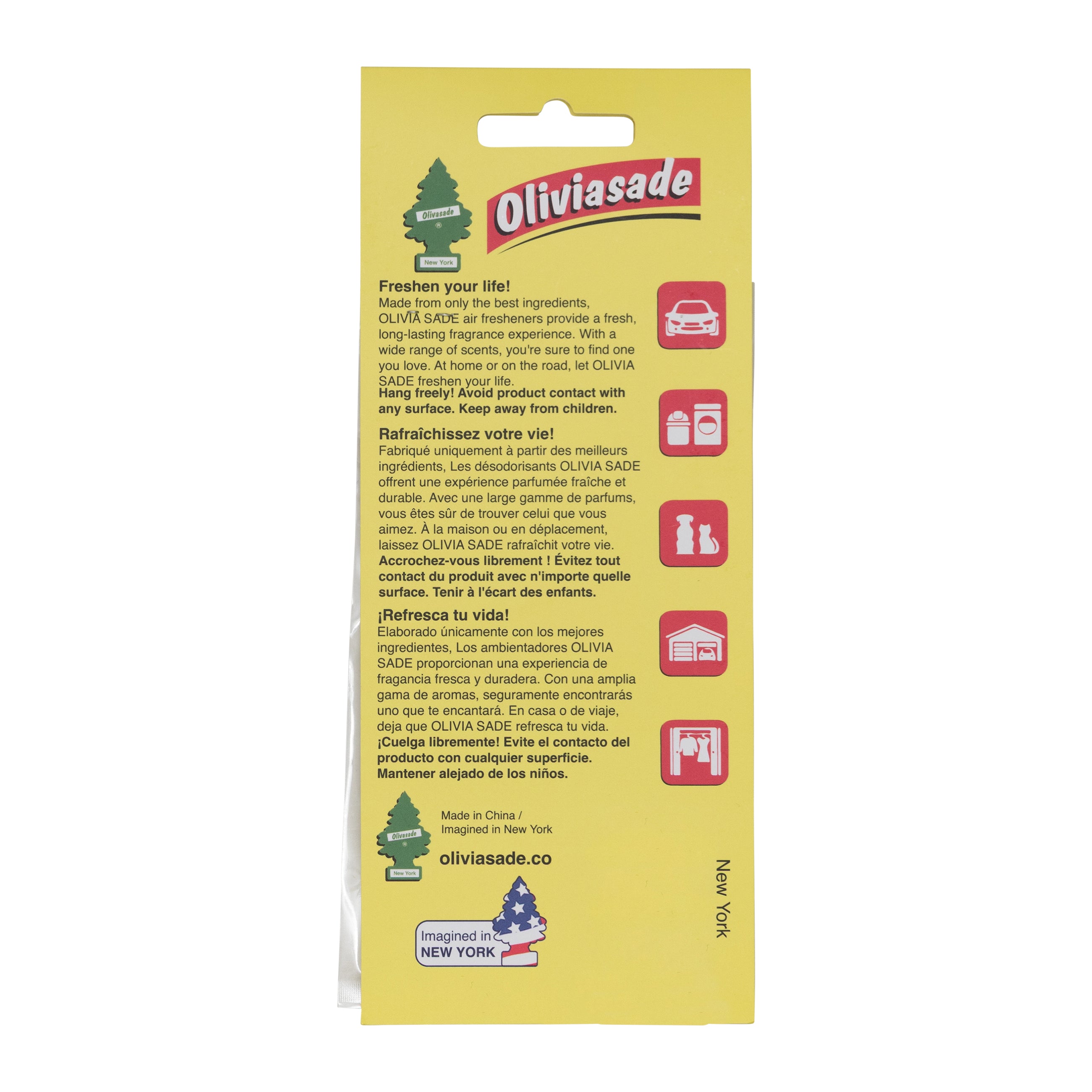 OLIVIASADE Vanilla Souvenir Keychain Usa Flag