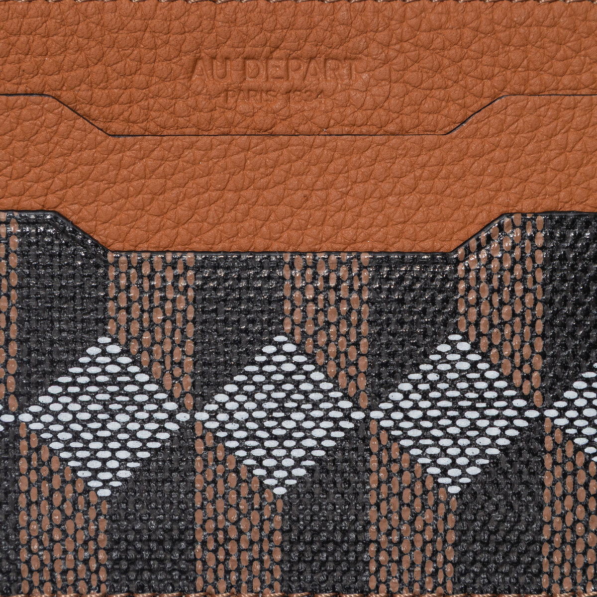 Au Depart Card Holder Cognac / Noir